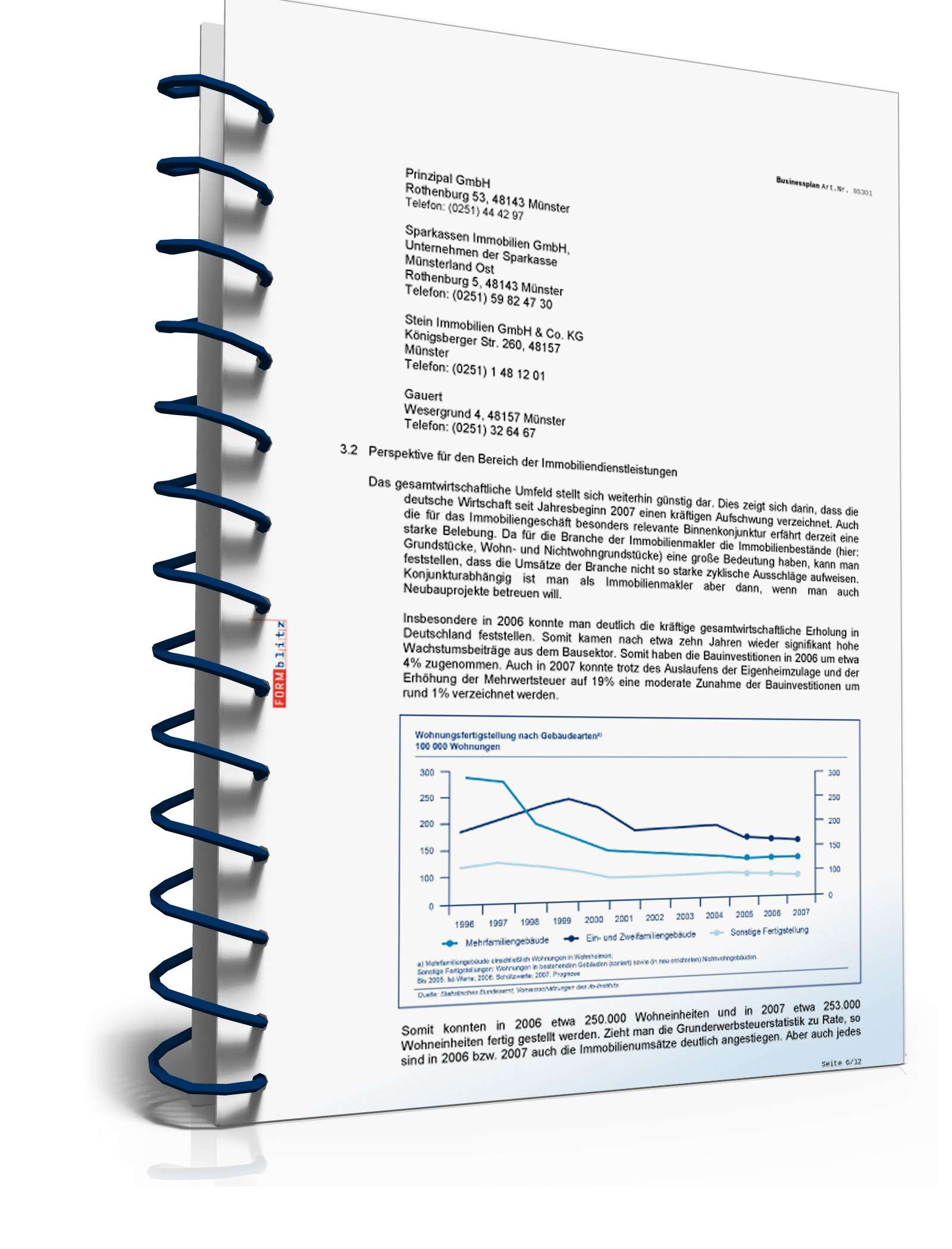 Businessplan Immobilienmaklerbüro Excel. Seite: 10