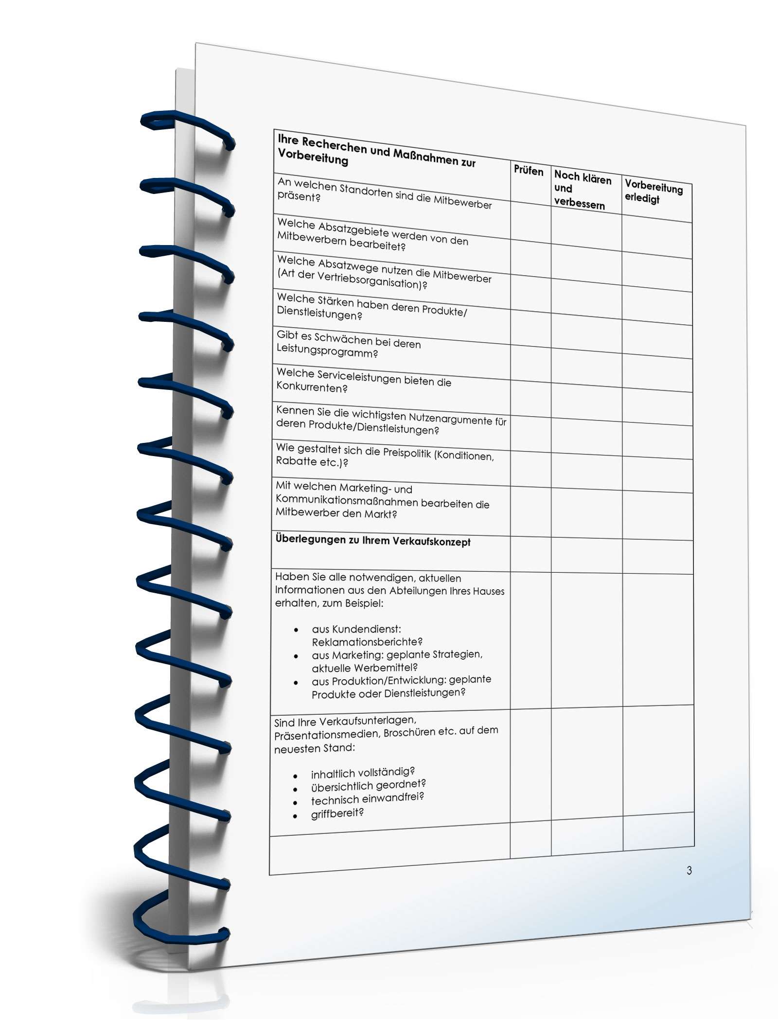 Checkliste Erstgespräch mit Geschäftskunden PDF. Seite: 3