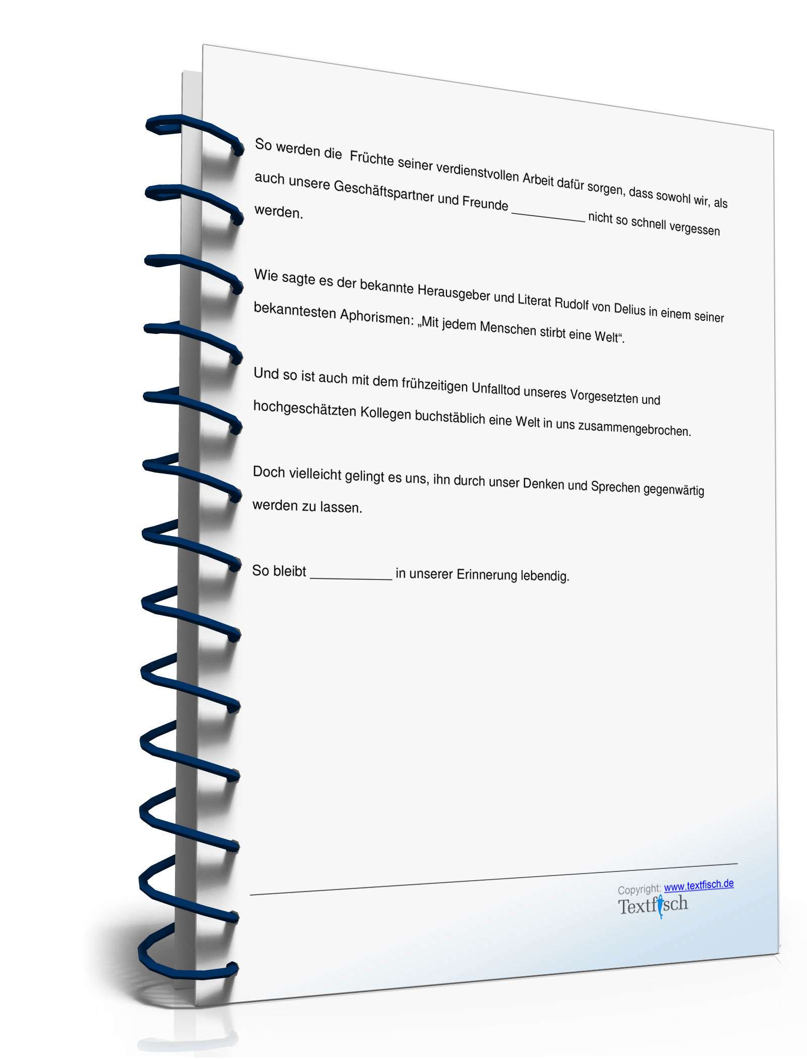 Trauerrede für einen verstorbenen Vorgesetzten PDF. Seite: 5