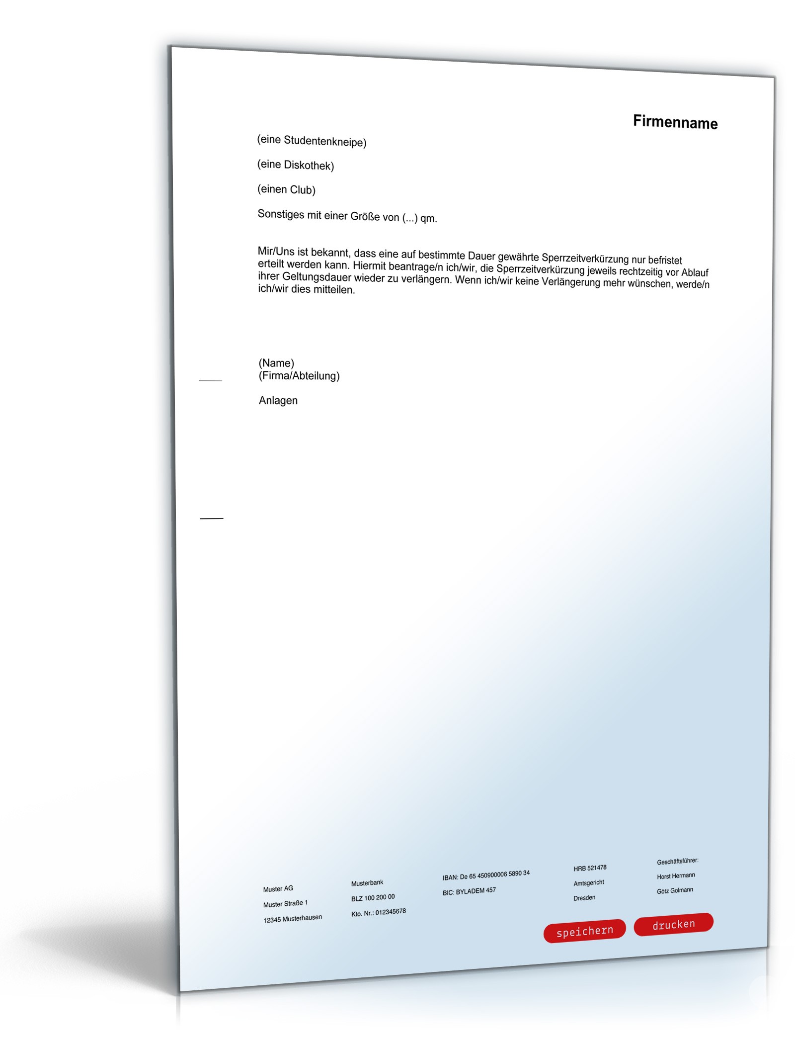 Antrag auf Verkürzung oder Aufhebung der Sperrzeit PDF. Seite: 2