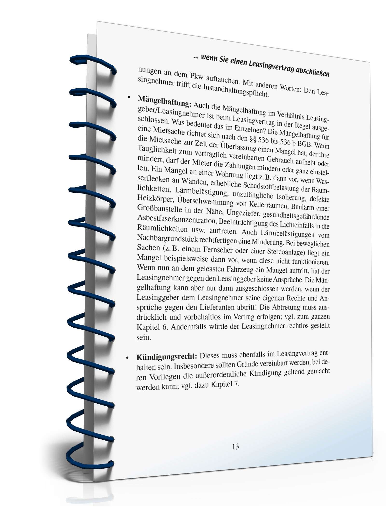 Leasingvertrag rechtssicher abschließen PDF. Seite: 13