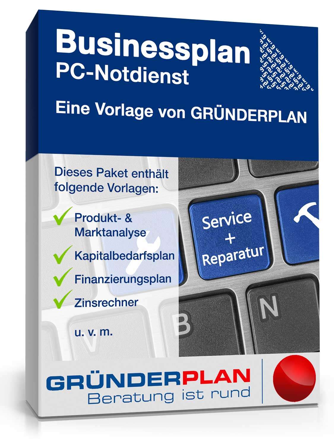 Businessplan PC-Notdienst von Gründerplan Excel