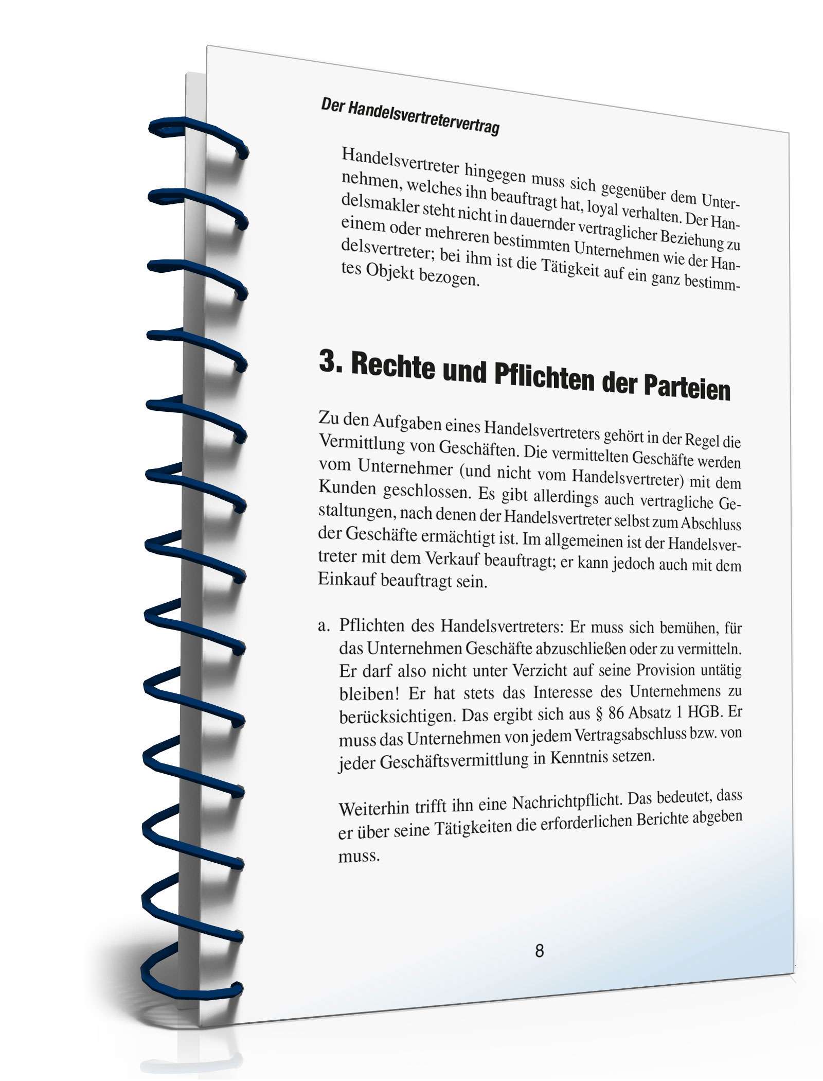 Handelsvertretervertrag abschließen PDF. Seite: 7