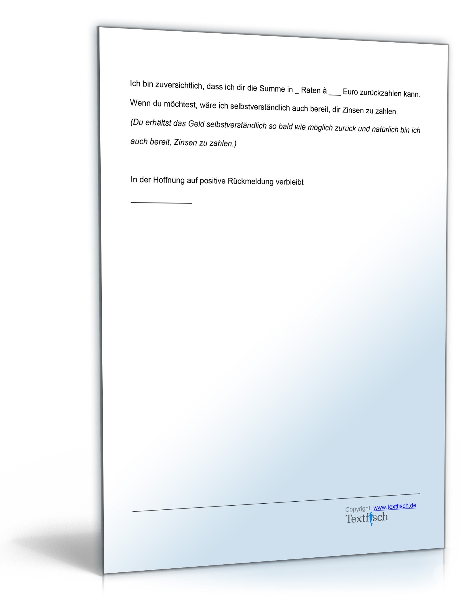 Bitte um finanzielle Unterstützung Word. Seite: 2