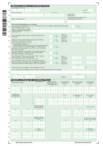 Anlage Unterhalt 2021 PDF. Seite: 3
