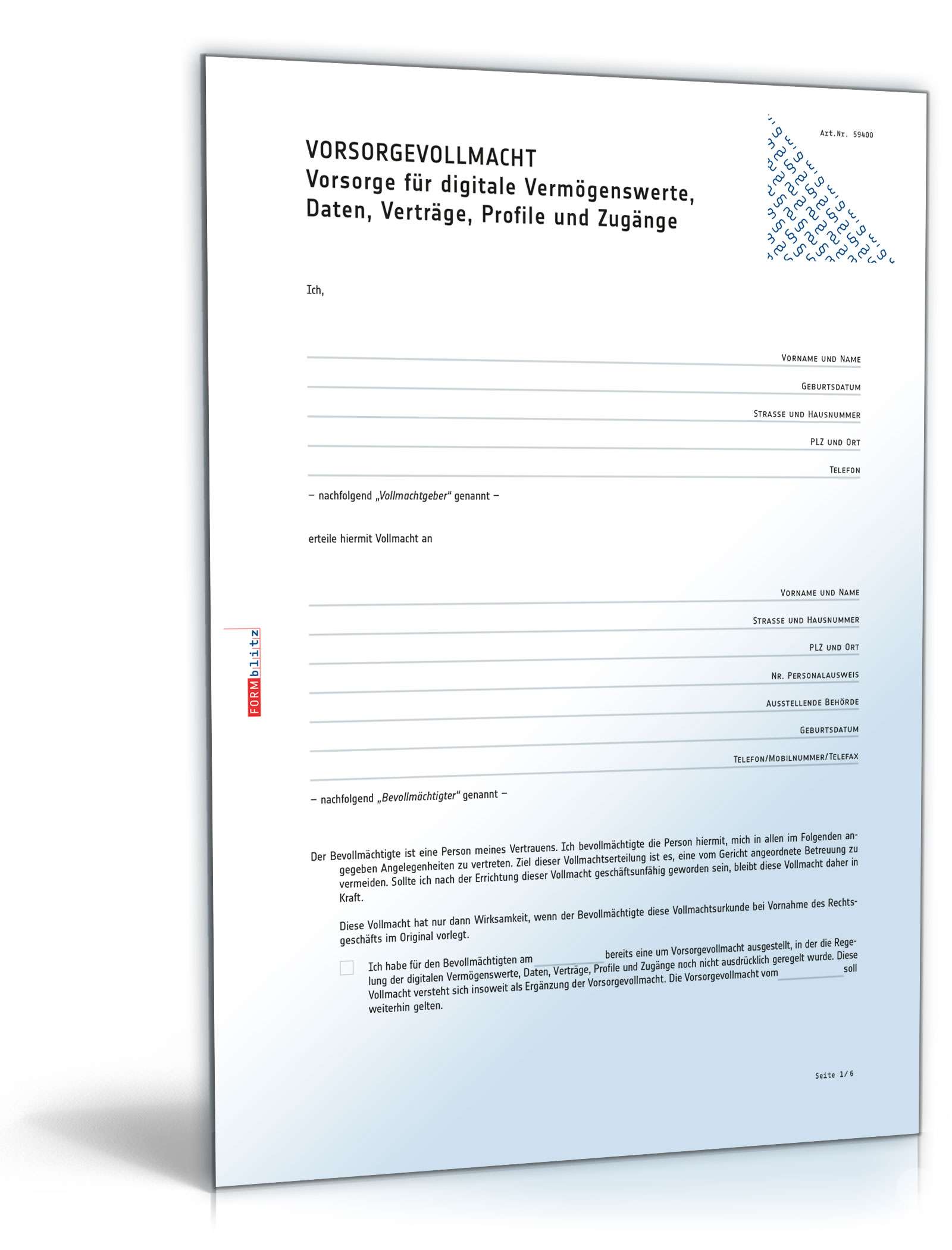 Digitale Vollmacht PDF