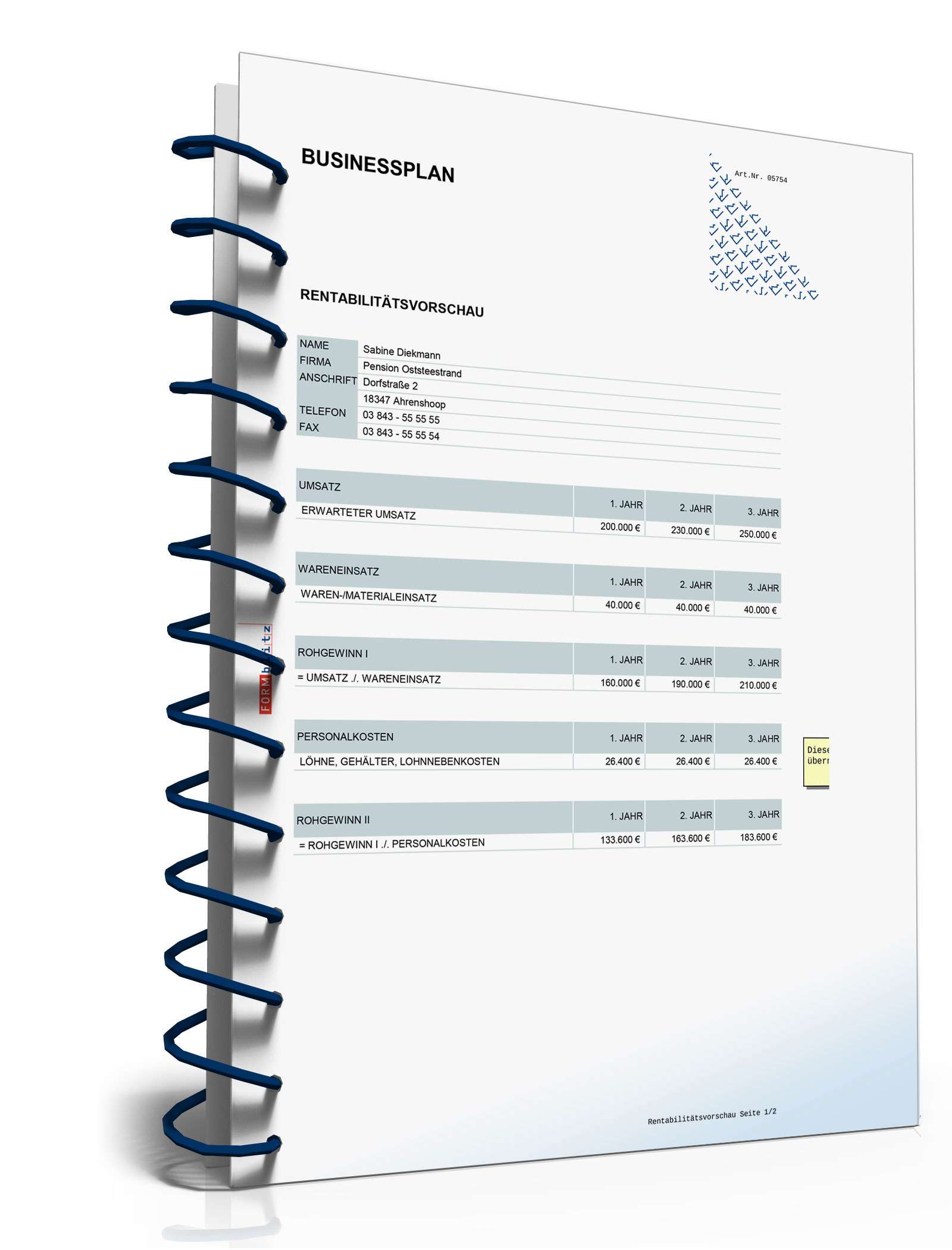 Businessplan Hotel Excel. Seite: 12
