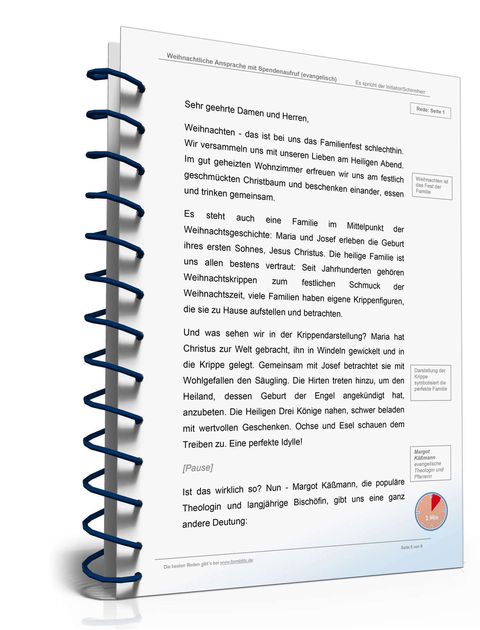 Evangelische Weihnachtsansprache mit Spendenaufruf Word. Seite: 5