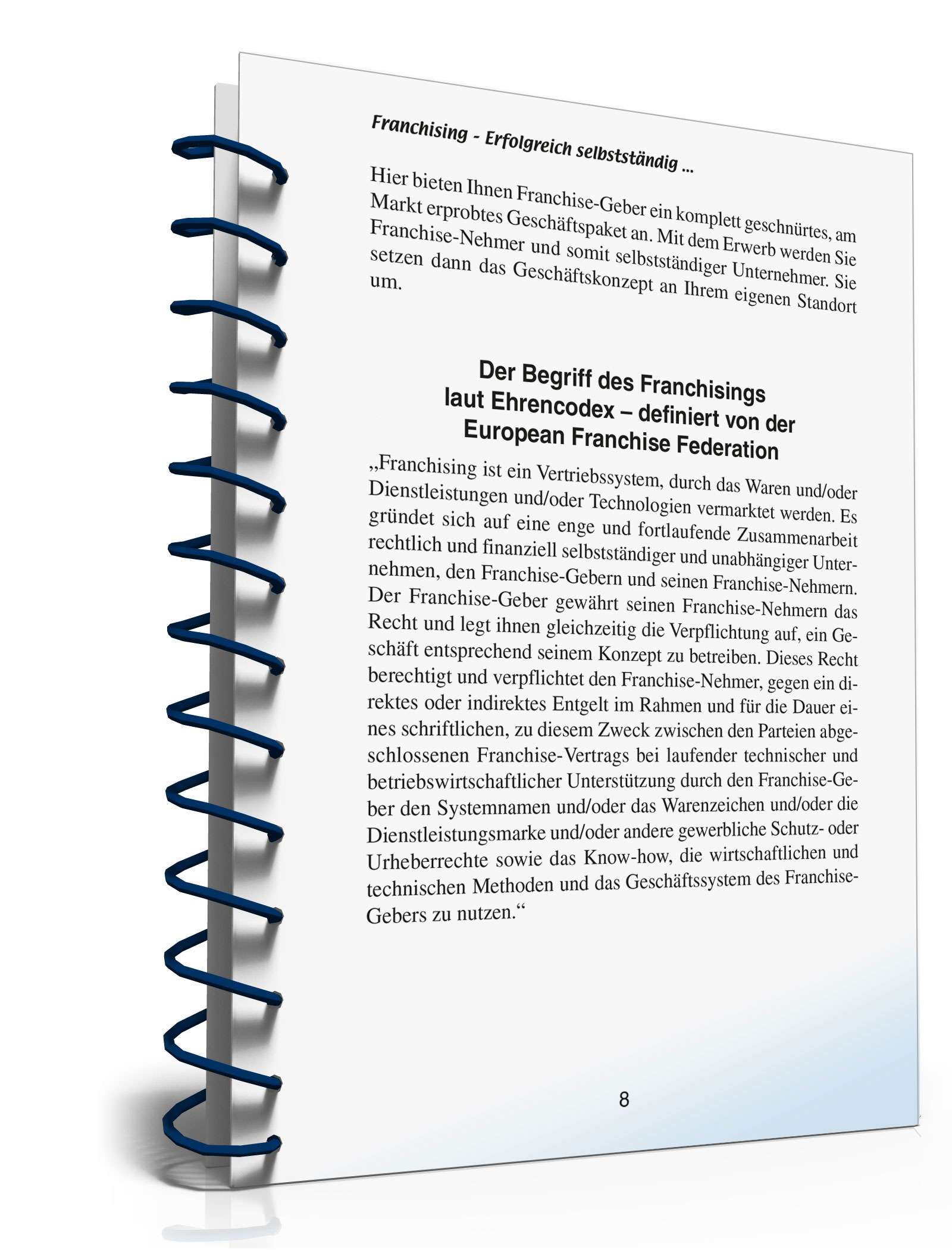 Franchising in der Gastronomie PDF. Seite: 8