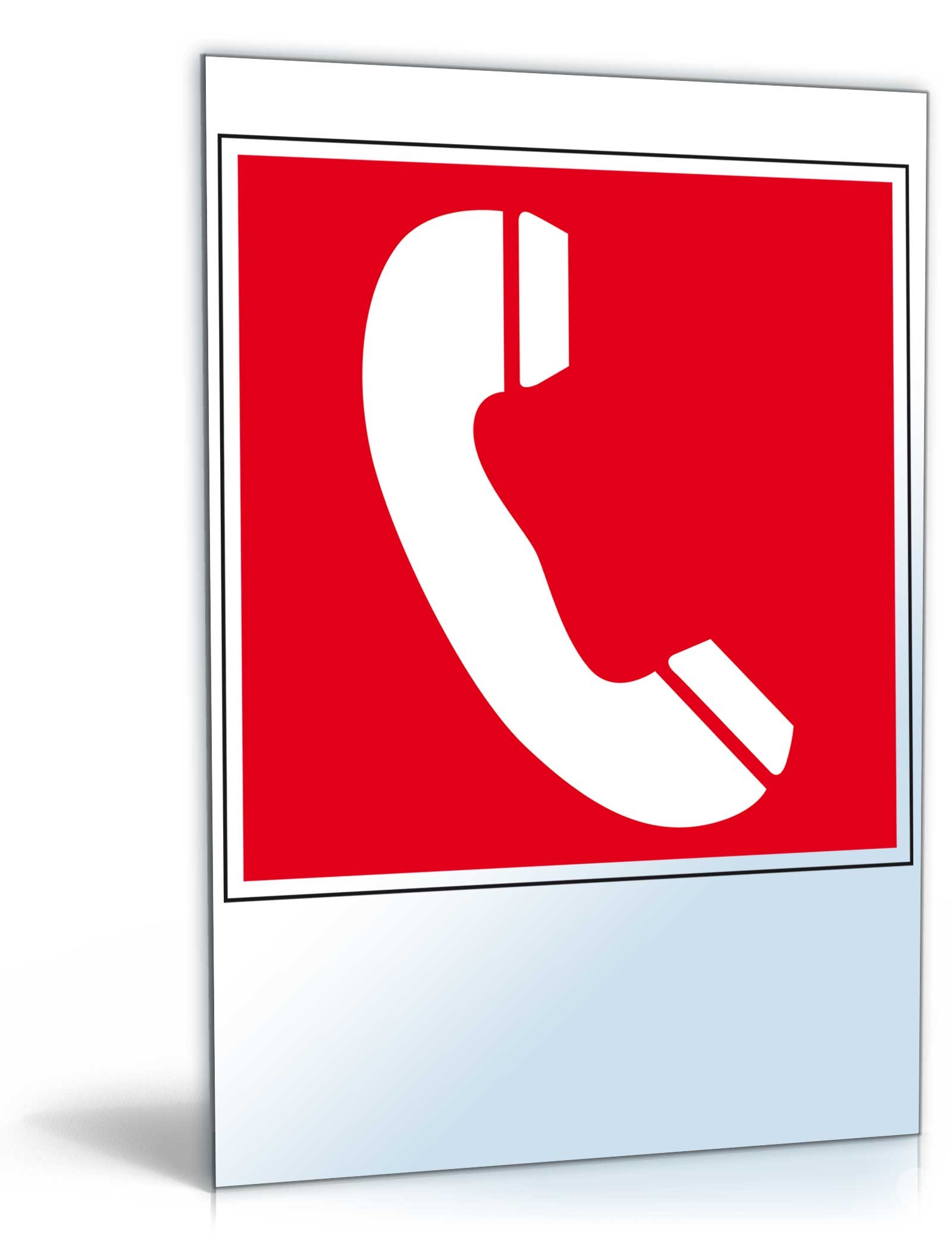 Schild "Nottelefon" PDF