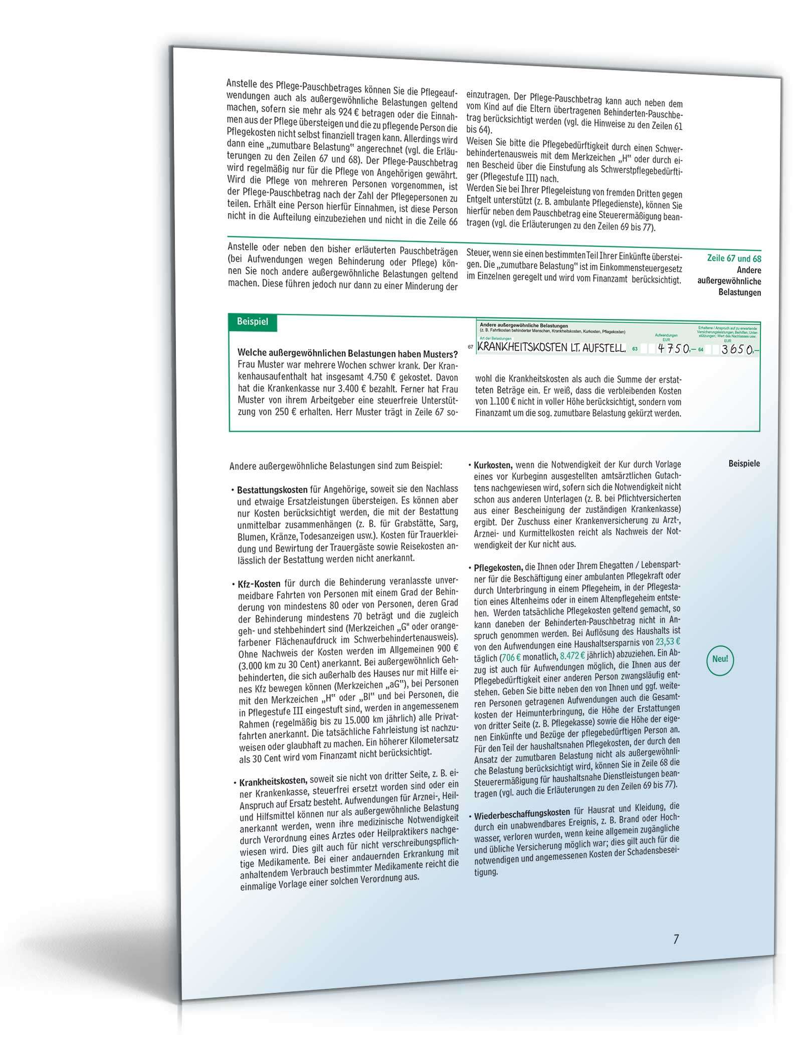 Anleitung zur Einkommensteuererklärung 2015 PDF. Seite: 7