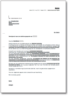 Anschreiben Bewerbung niederländisch Excel