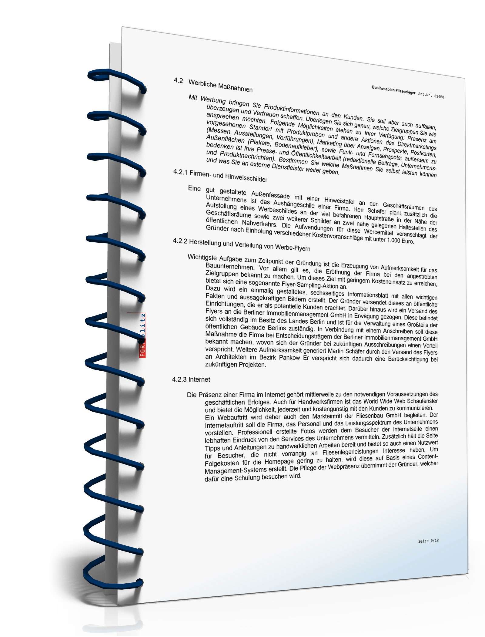 Businessplan Fliesenleger Excel. Seite: 15