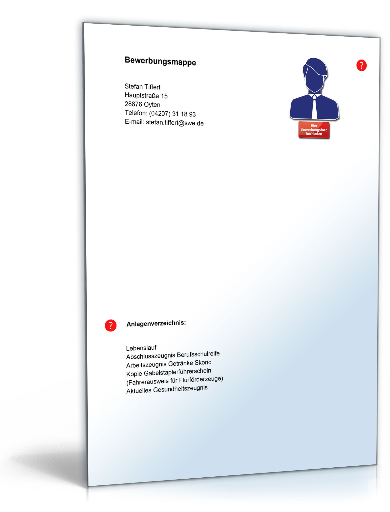 Lebenslauf Produktionshelfer