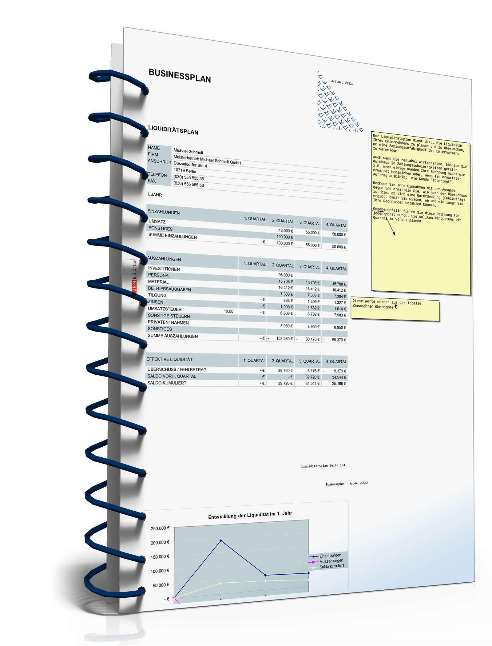 Businessplan Malerbetrieb Excel. Seite: 24