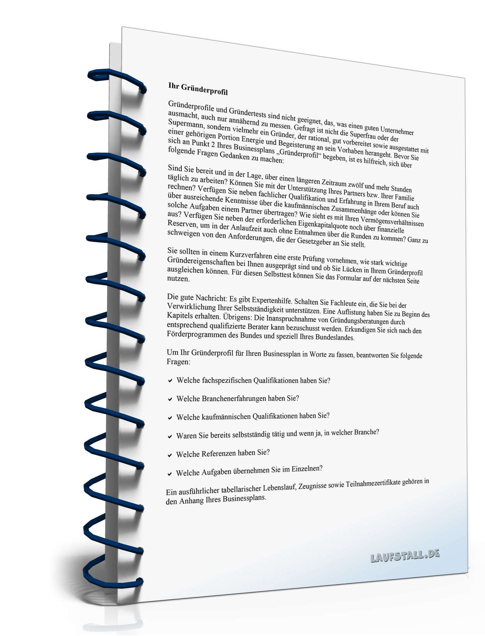 Ratgeber Businessplan Tageseltern PDF. Seite: 8