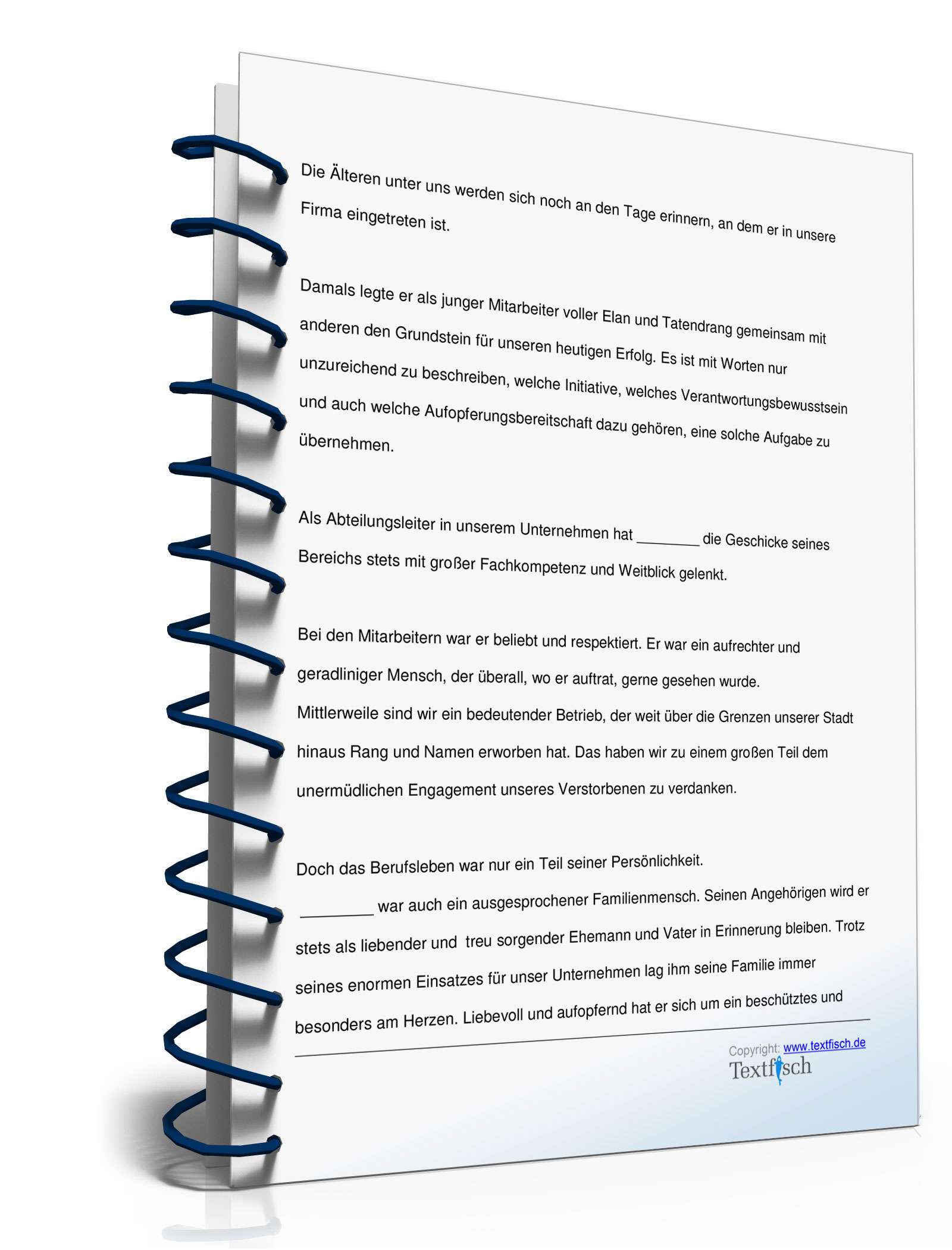 Trauerrede für einen verstorbenen Kollegen/Kollegin PDF. Seite: 3