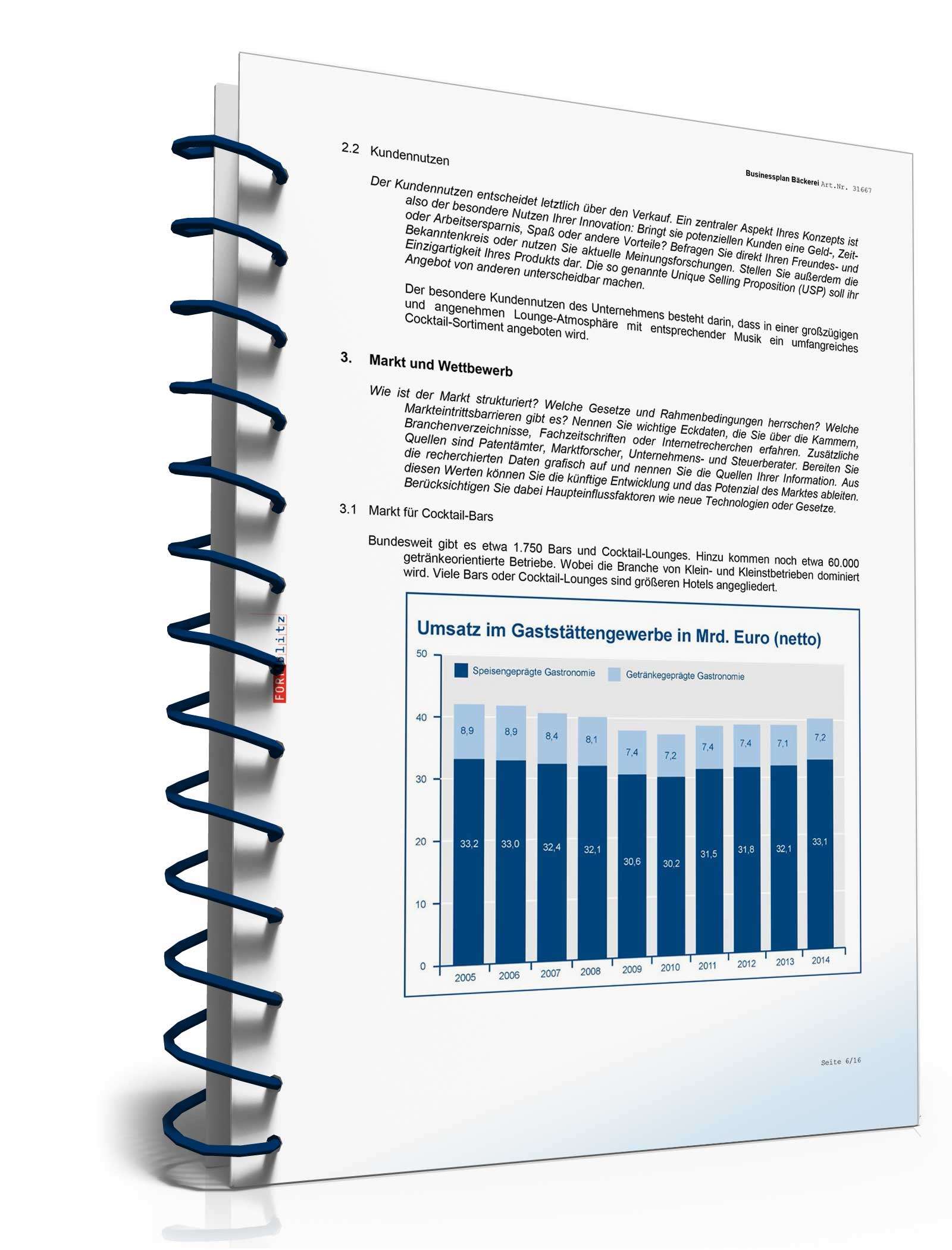 Businessplan Cocktailbar Excel. Seite: 6