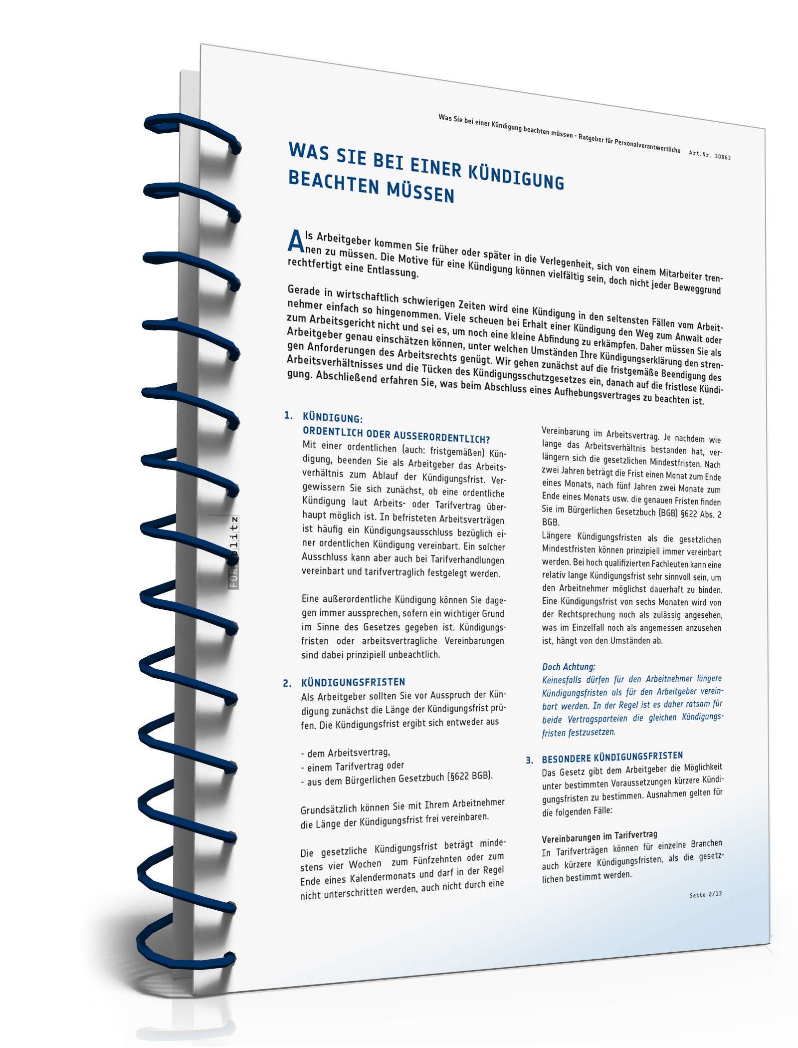 Was Sie bei einer Kündigung beachten müssen PDF. Seite: 3