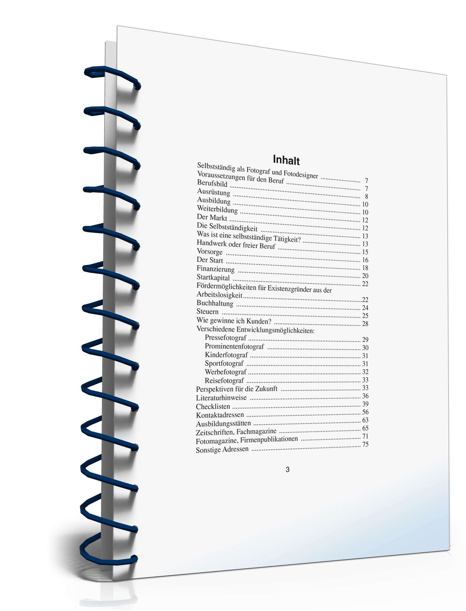 Selbstständig als Fotograf und Fotodesigner PDF. Seite: 3