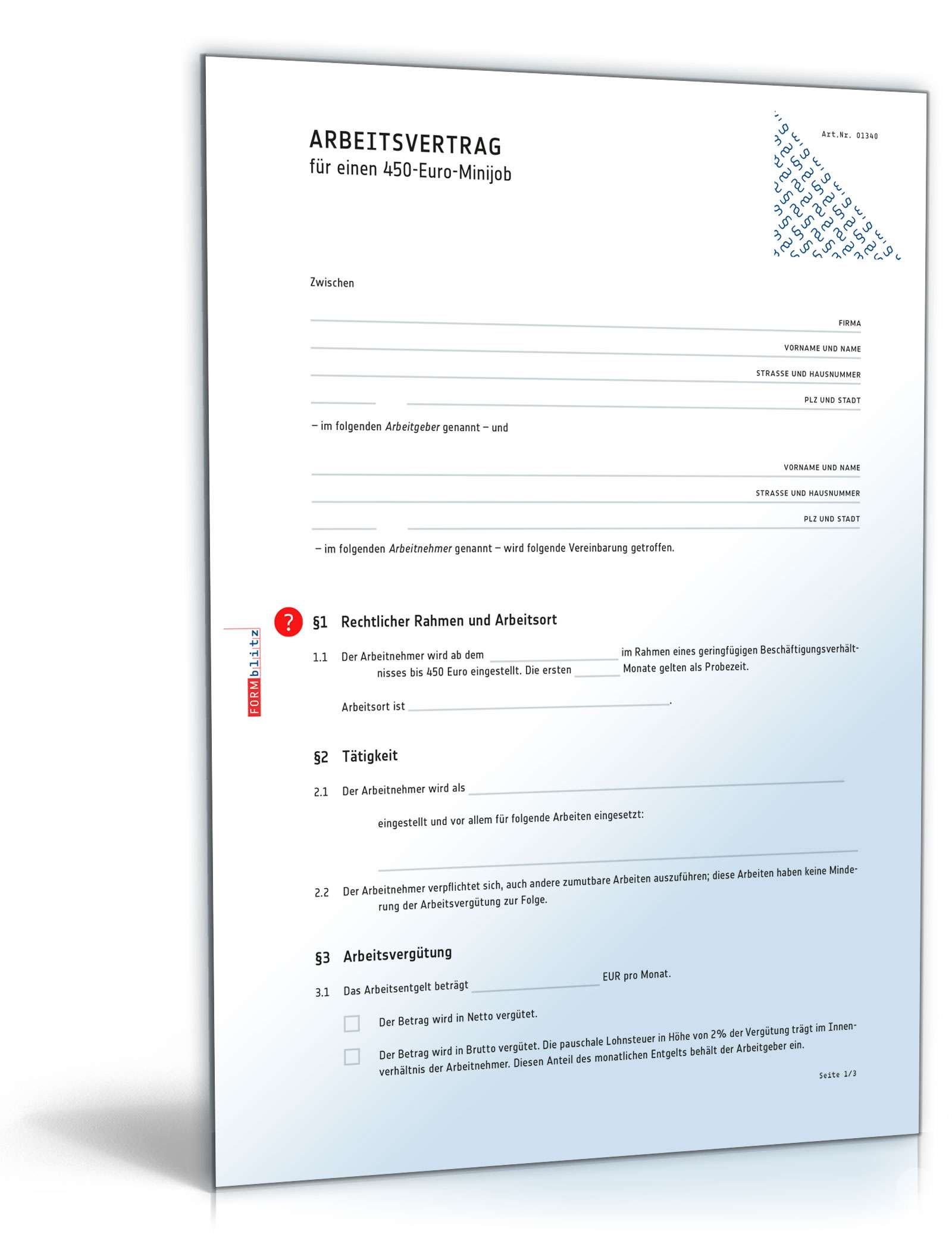 Vorlagen-Paket für Selbstständige Excel. Seite: 4