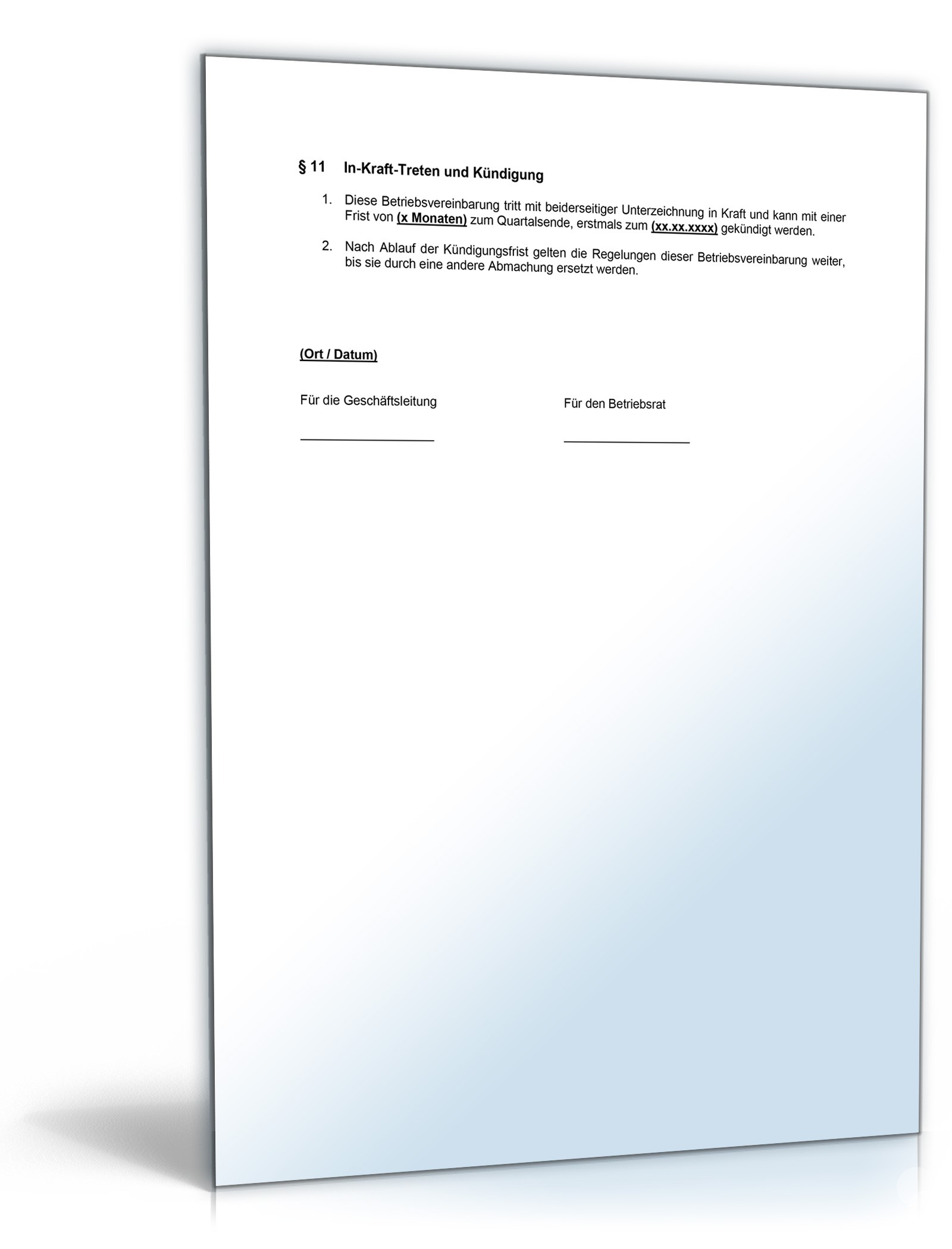 Betriebsvereinbarung zu Überstunden PDF. Seite: 4