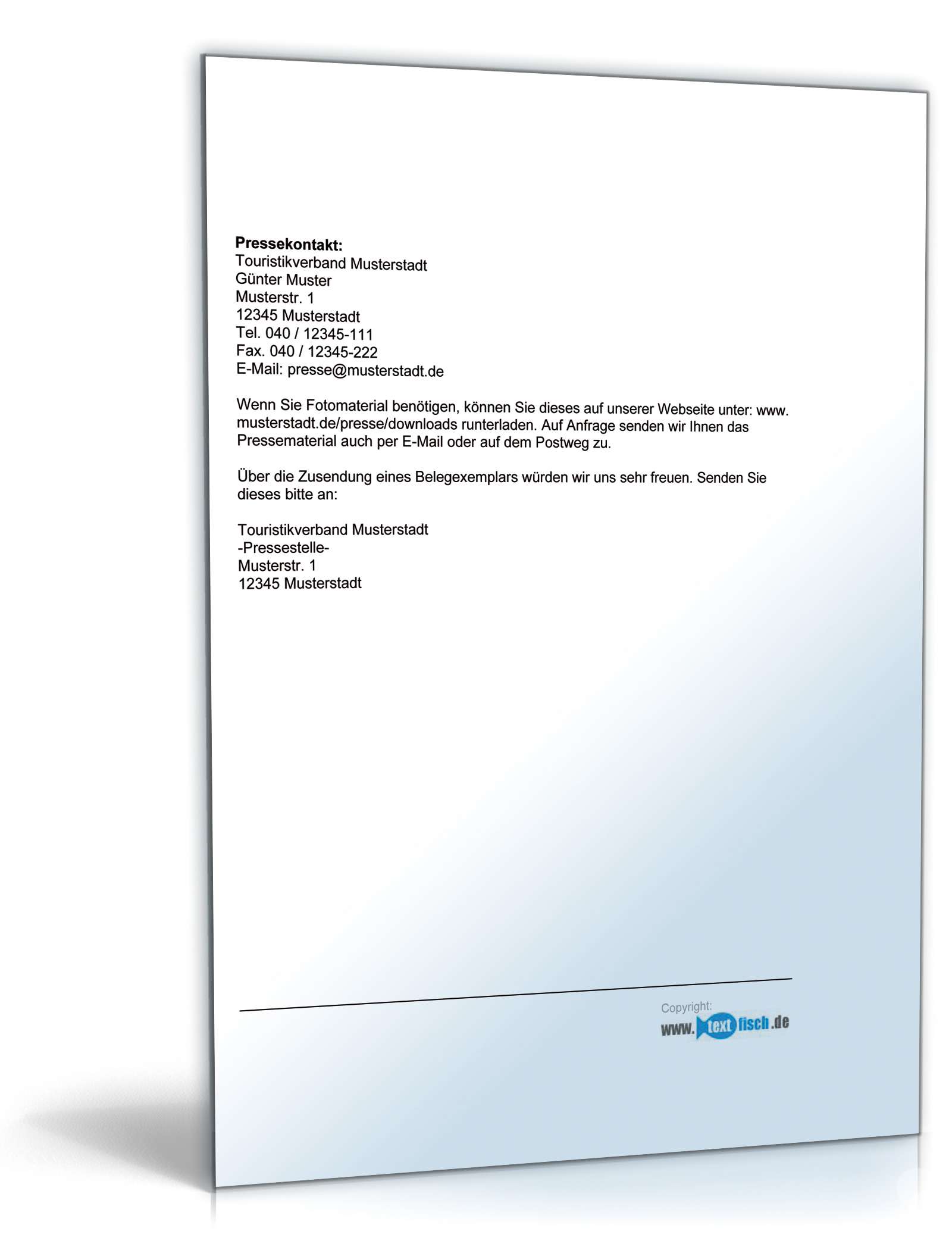 Pressemitteilung über neues Reiseangebot in der Region PDF. Seite: 2