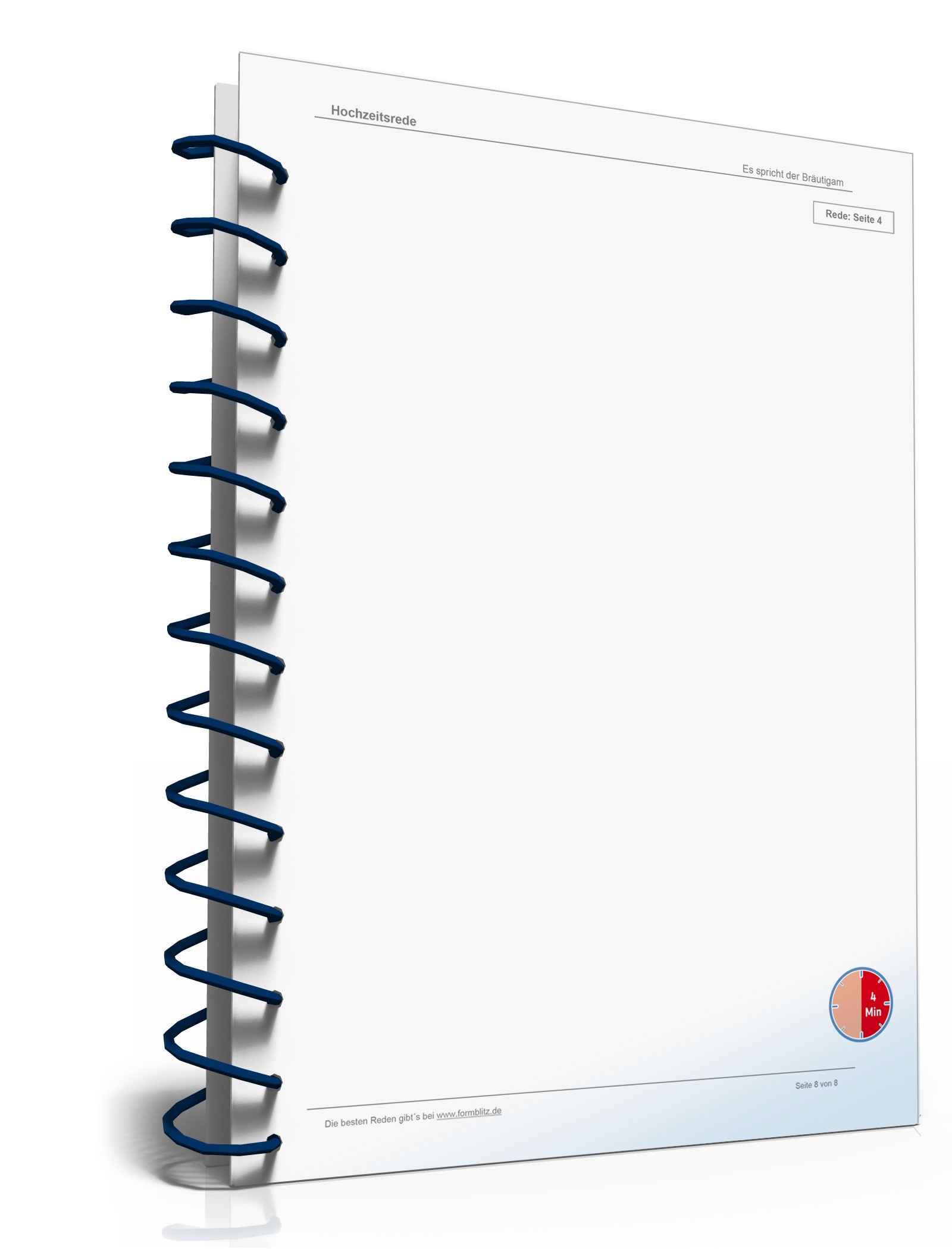 Hochzeitsrede Bräutigam Excel. Seite: 8