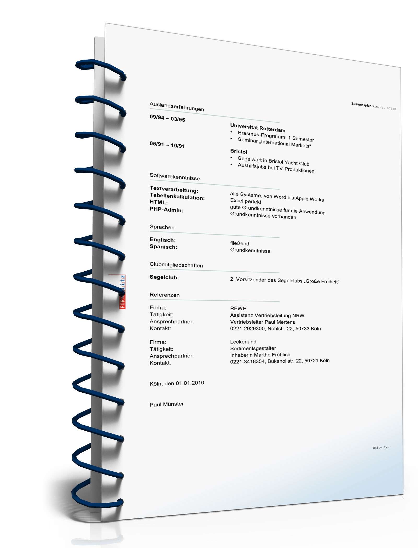 Businessplan Im- und Exportunternehmen Excel. Seite: 17