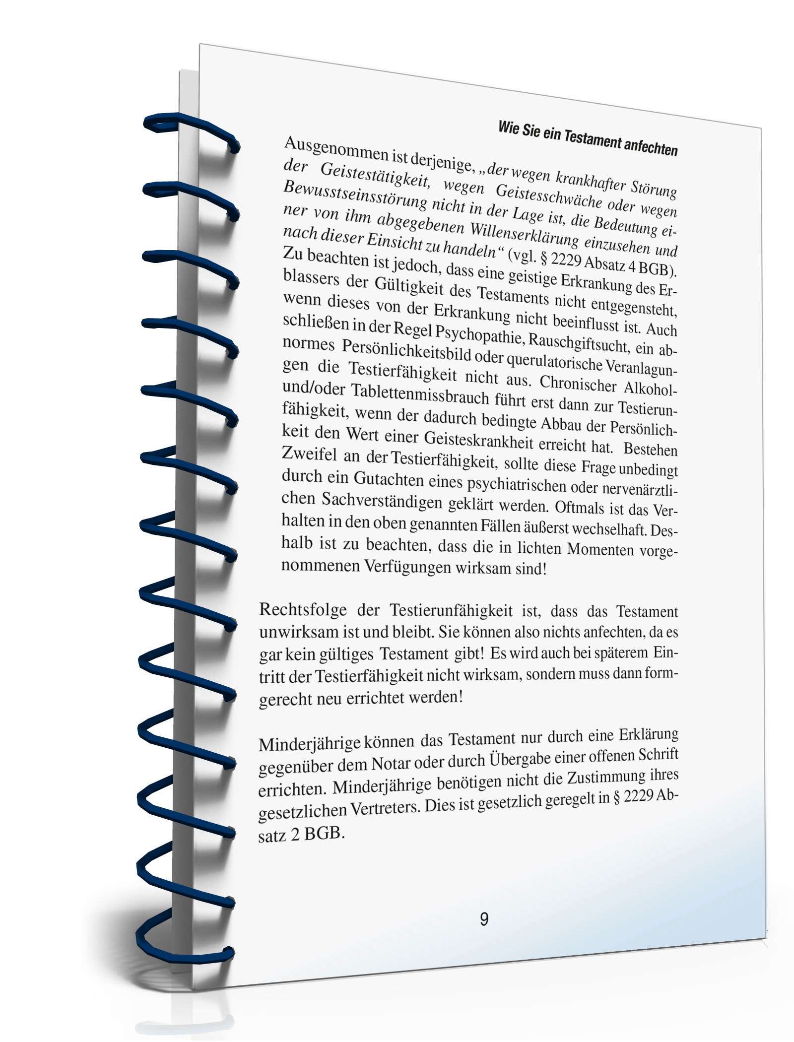 Ratgeber Anfechtung Testament PDF. Seite: 9