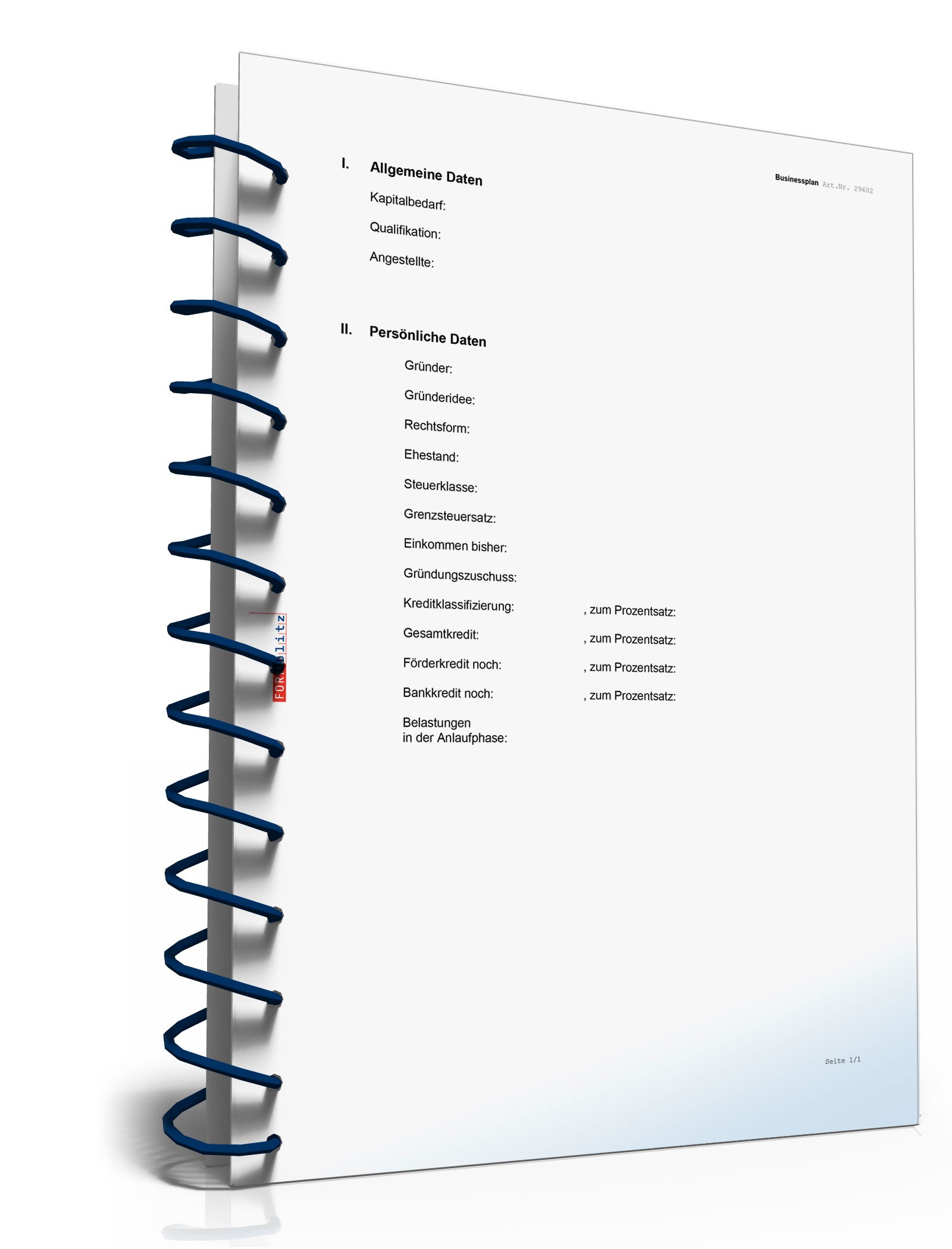 Businessplan Handwerk Excel. Seite: 7