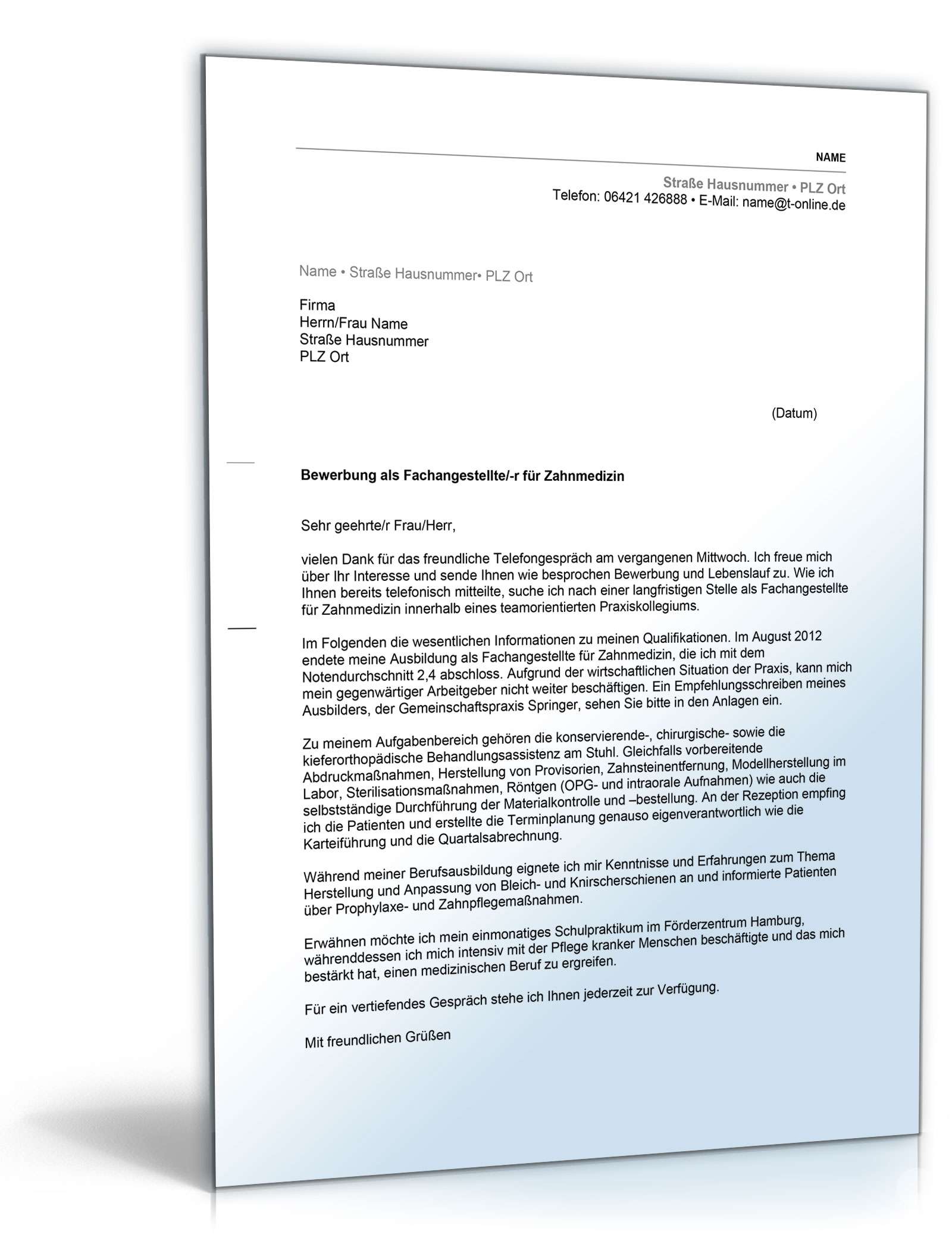 Anschreiben Bewerbung Mittlere Reife abgeschlossene Ausbildung Excel