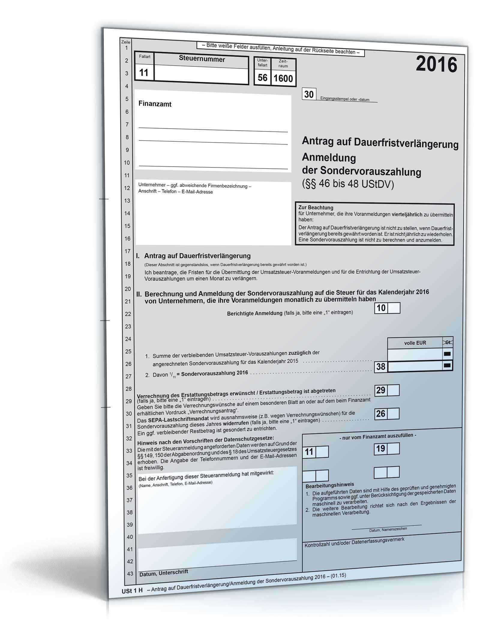Antrag auf Dauerfristverlängerung 2016 PDF