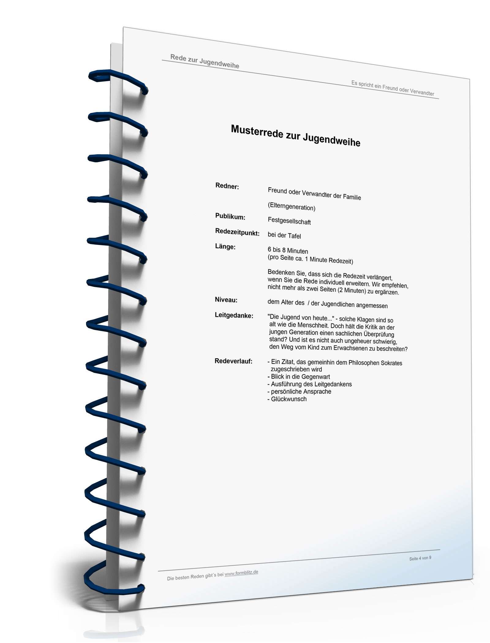 Musterrede Jugendweihe Word. Seite: 4