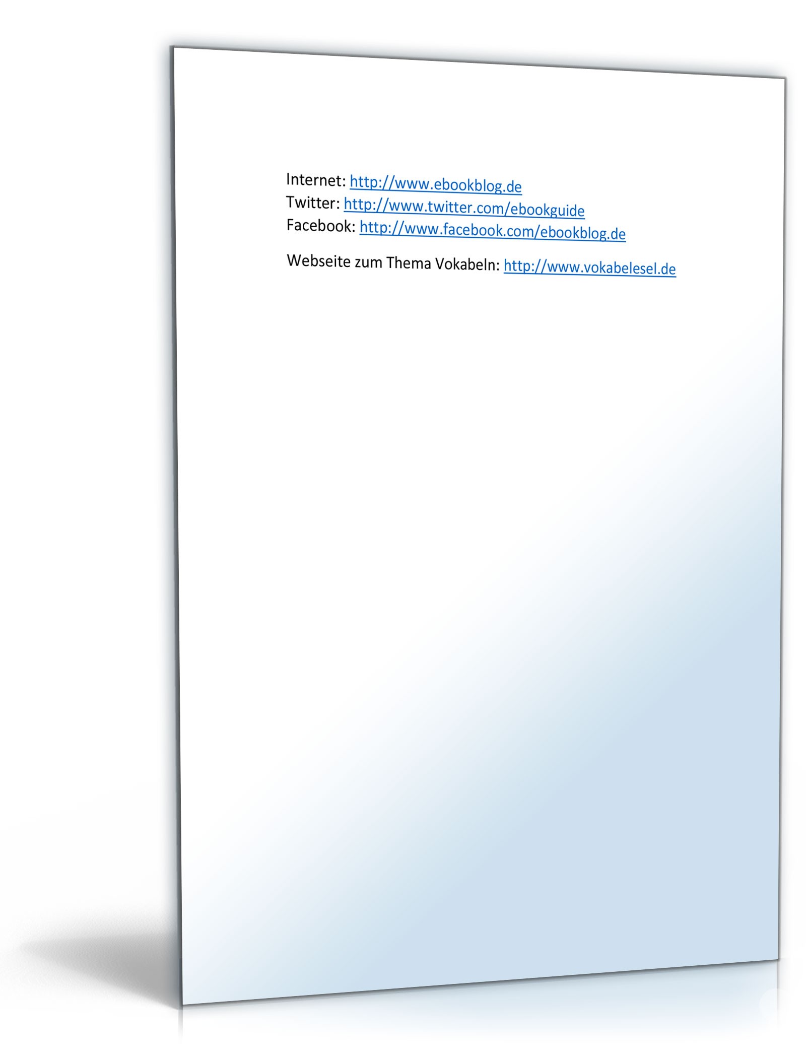 Vokabel Lernen mit Eselsbrücken Excel. Seite: 9