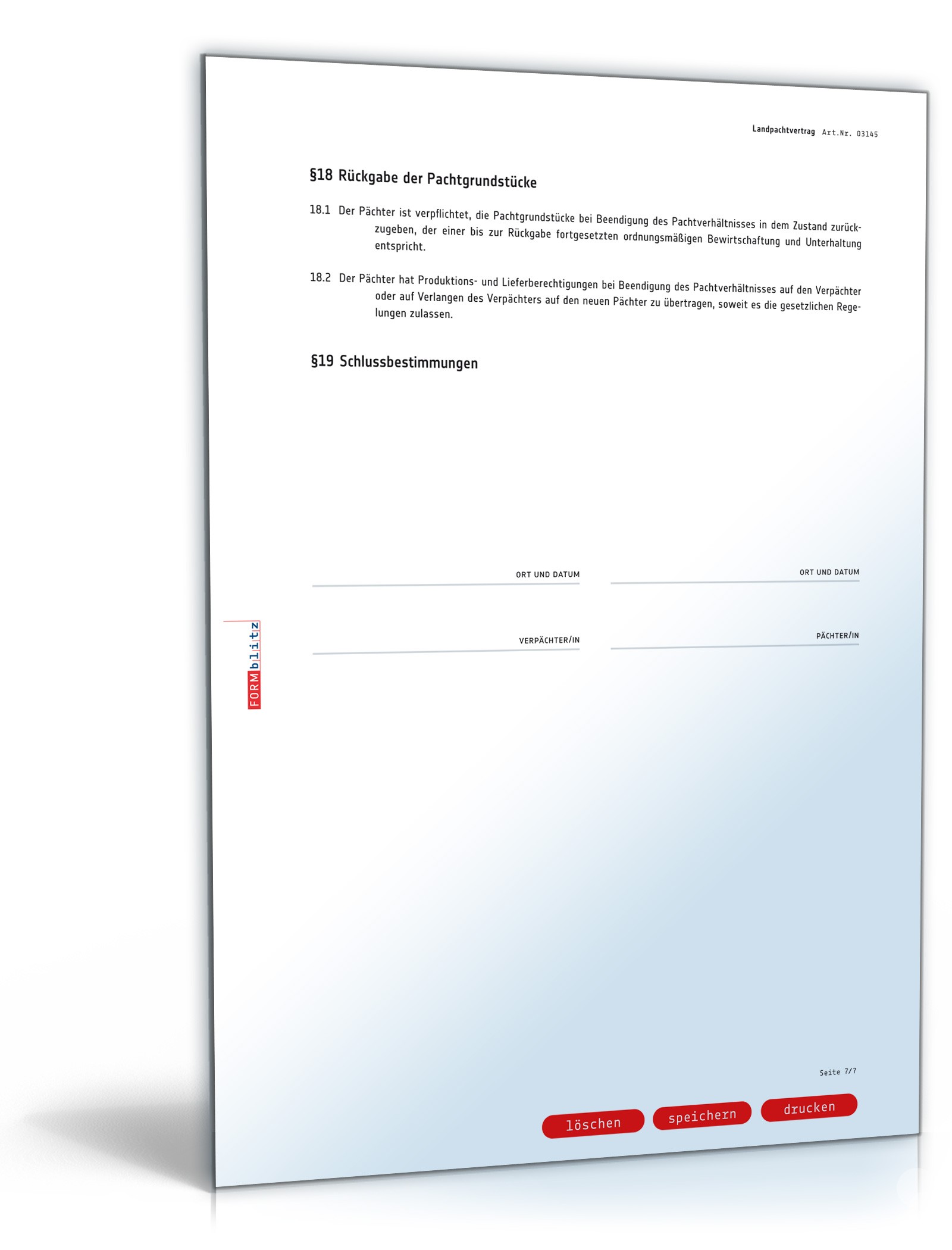 Landpachtvertrag PDF. Seite: 7