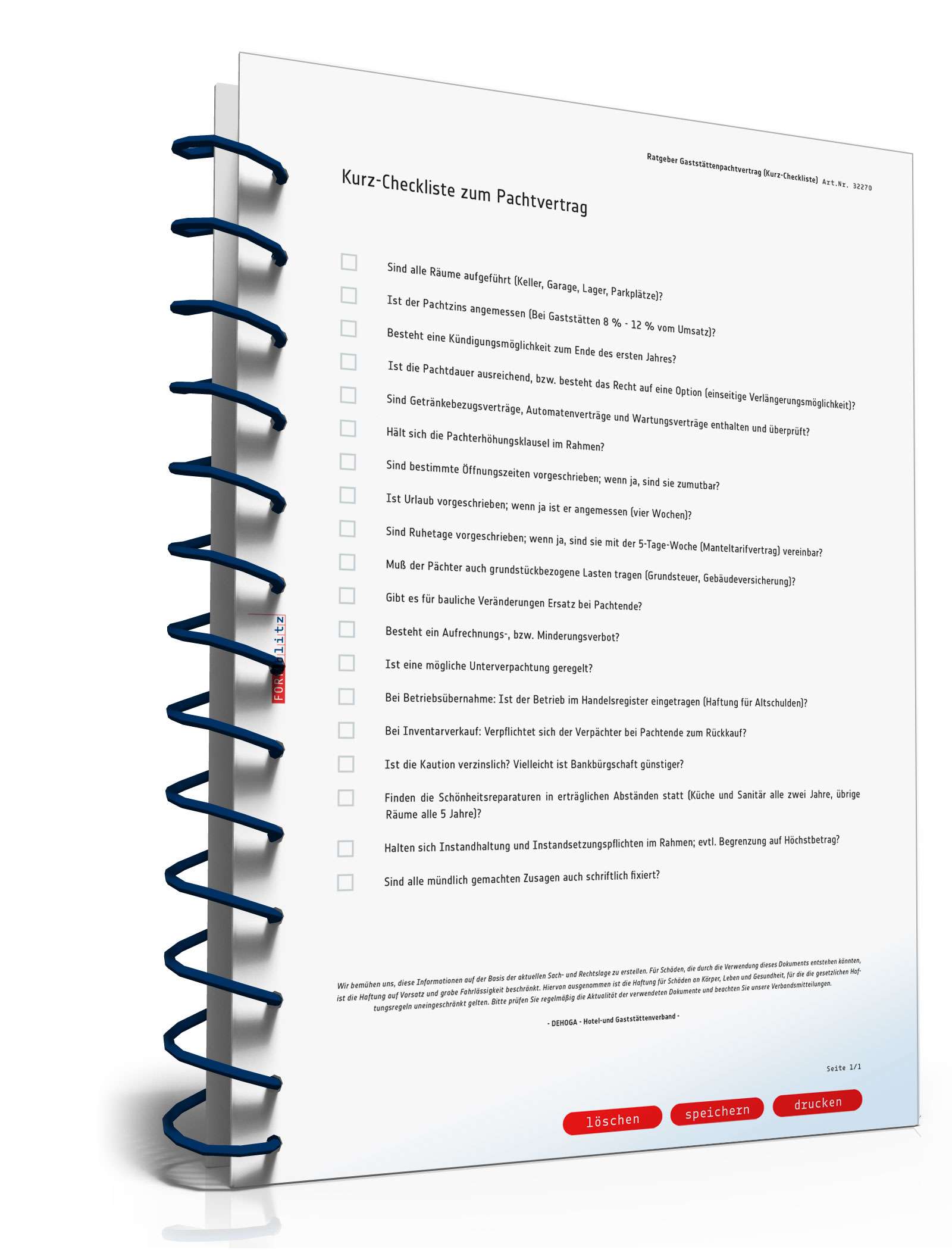 Ratgeber Gaststättenpachtvertrag  PDF. Seite: 8