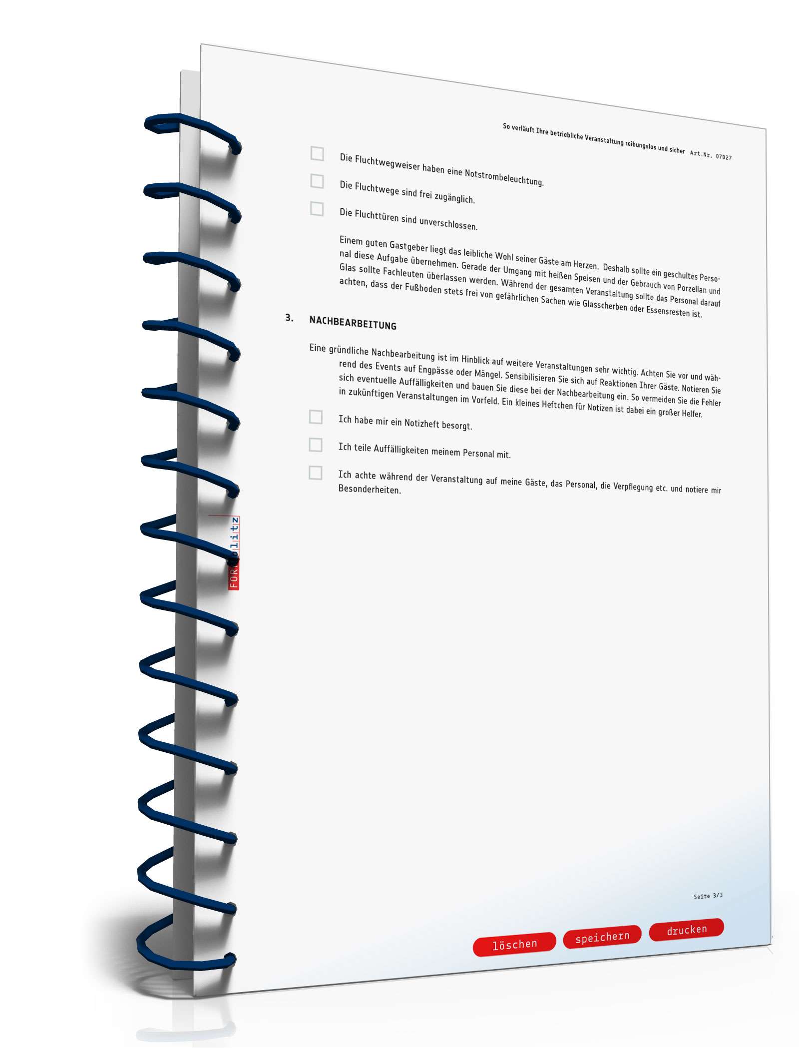 Checkliste Veranstaltungsplanung  PDF. Seite: 3