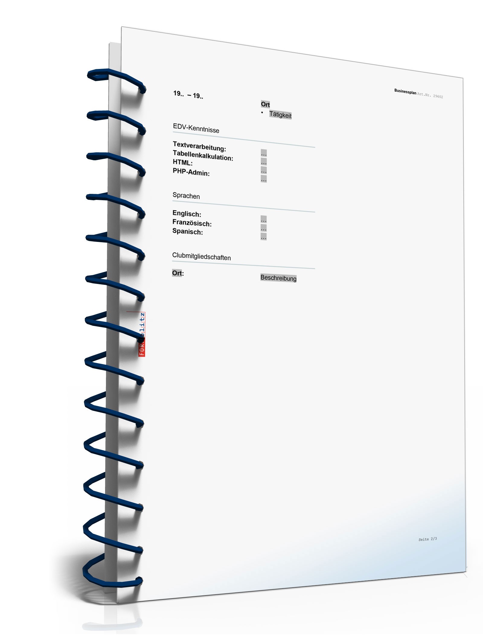 Businessplan Handwerk Excel. Seite: 14