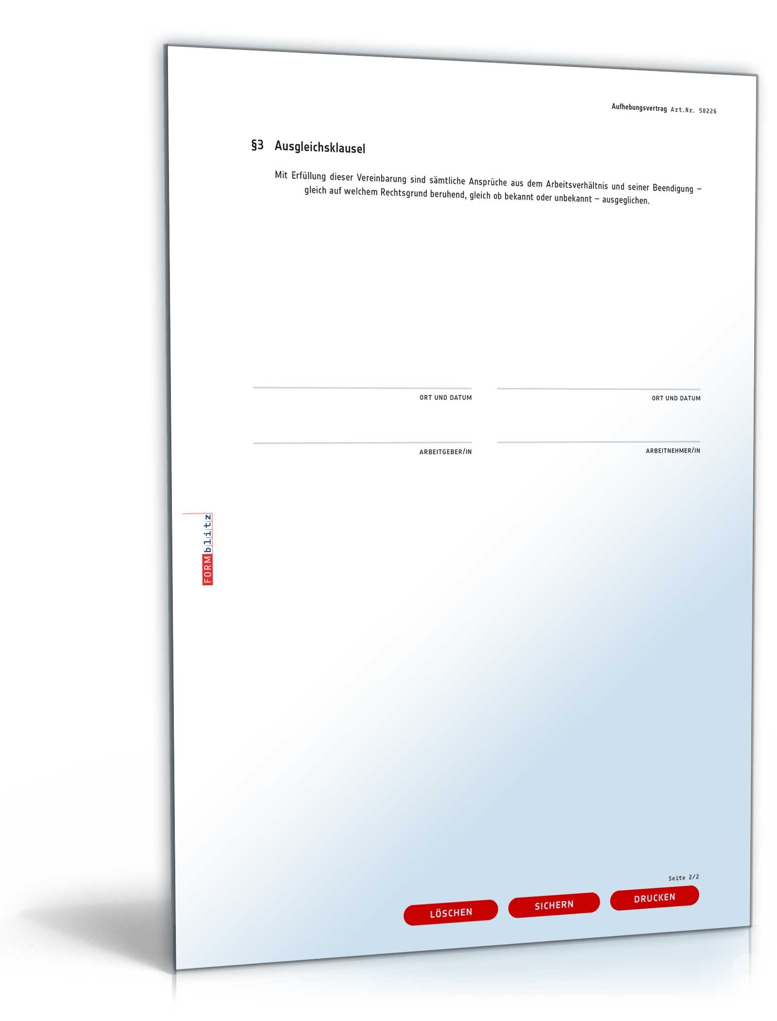 Aufhebungsvertrag Arbeitsverhältnis Rentenzugangsalter PDF. Seite: 2