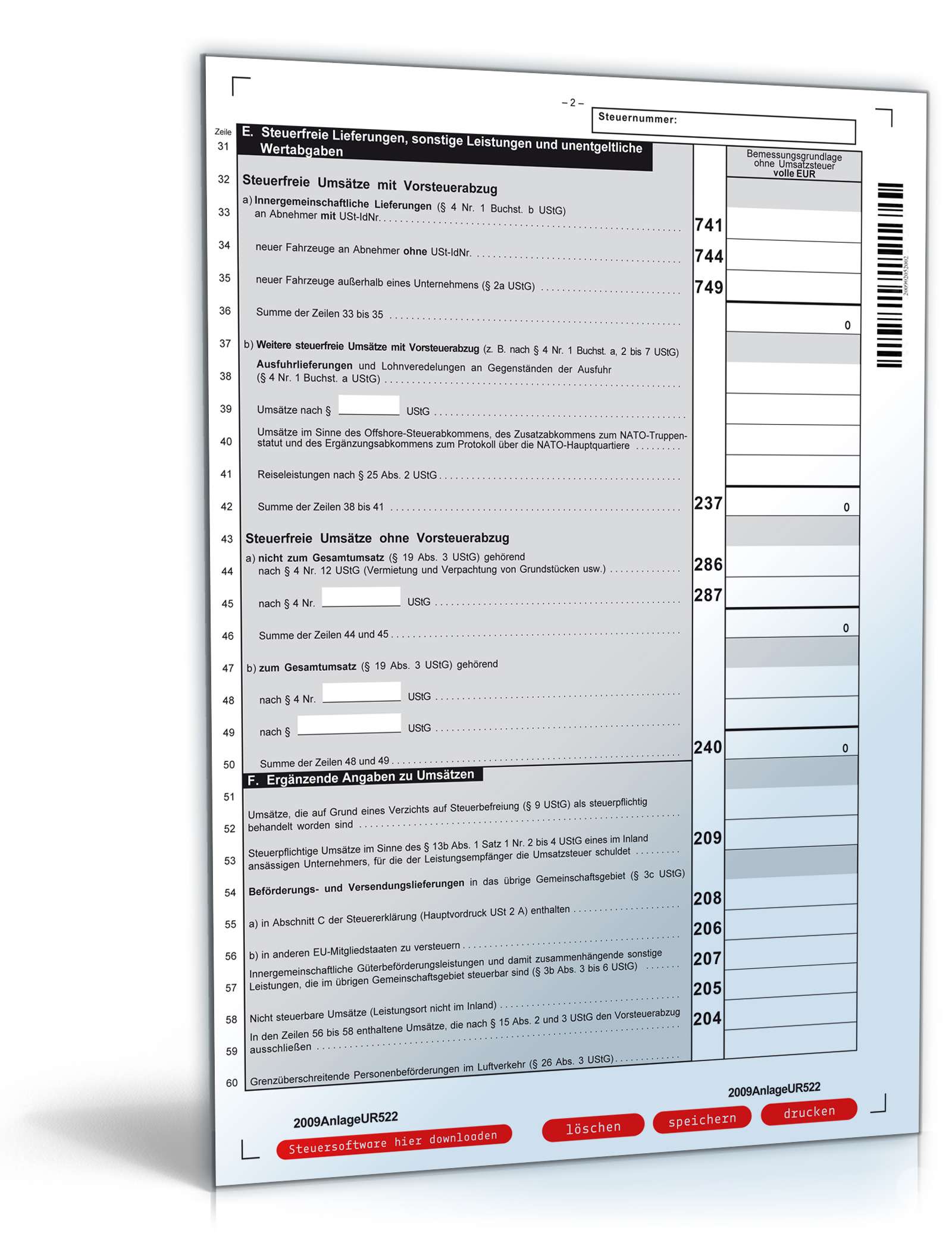 Anlage UR 2009 PDF. Seite: 2