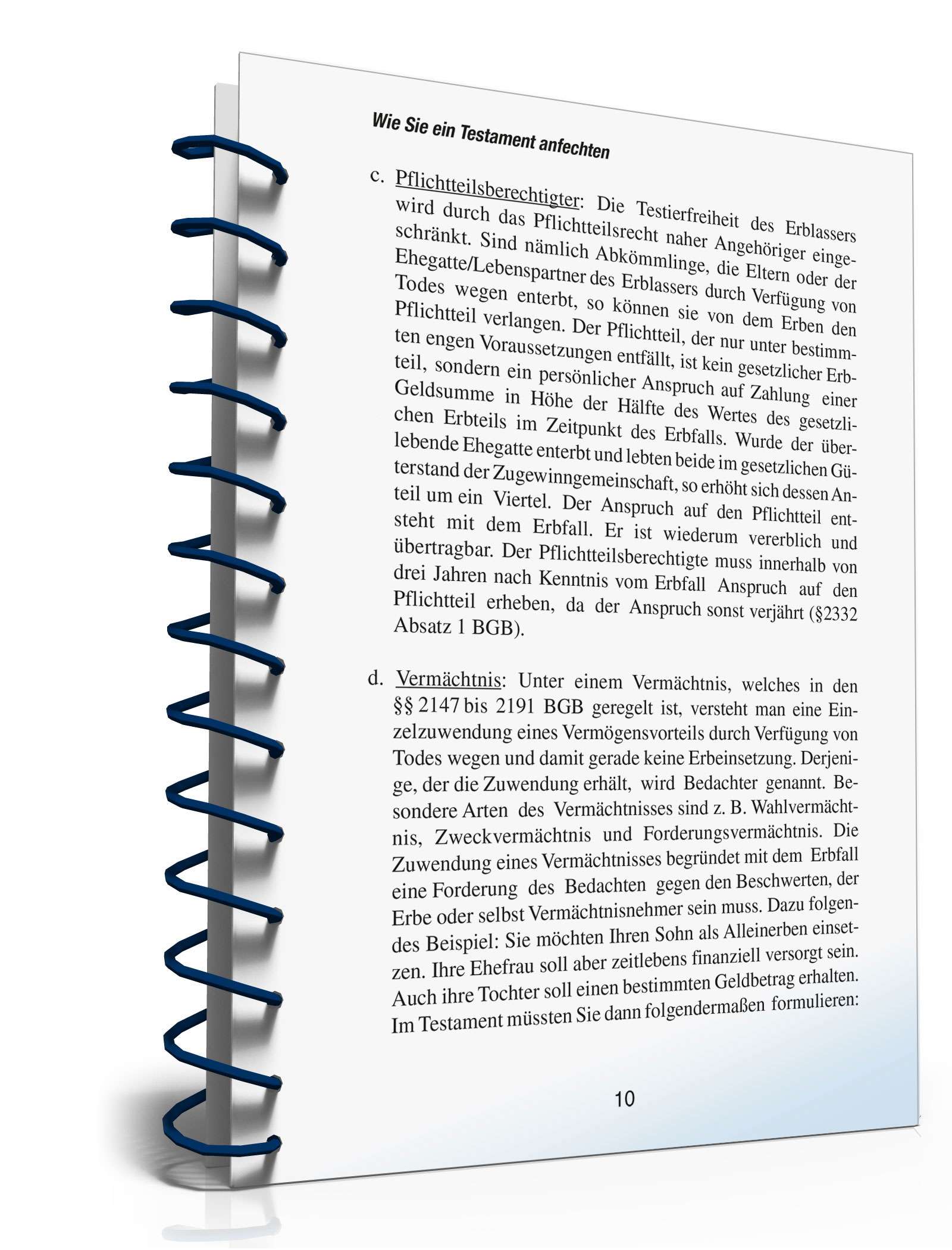 Ratgeber Anfechtung Testament PDF. Seite: 10