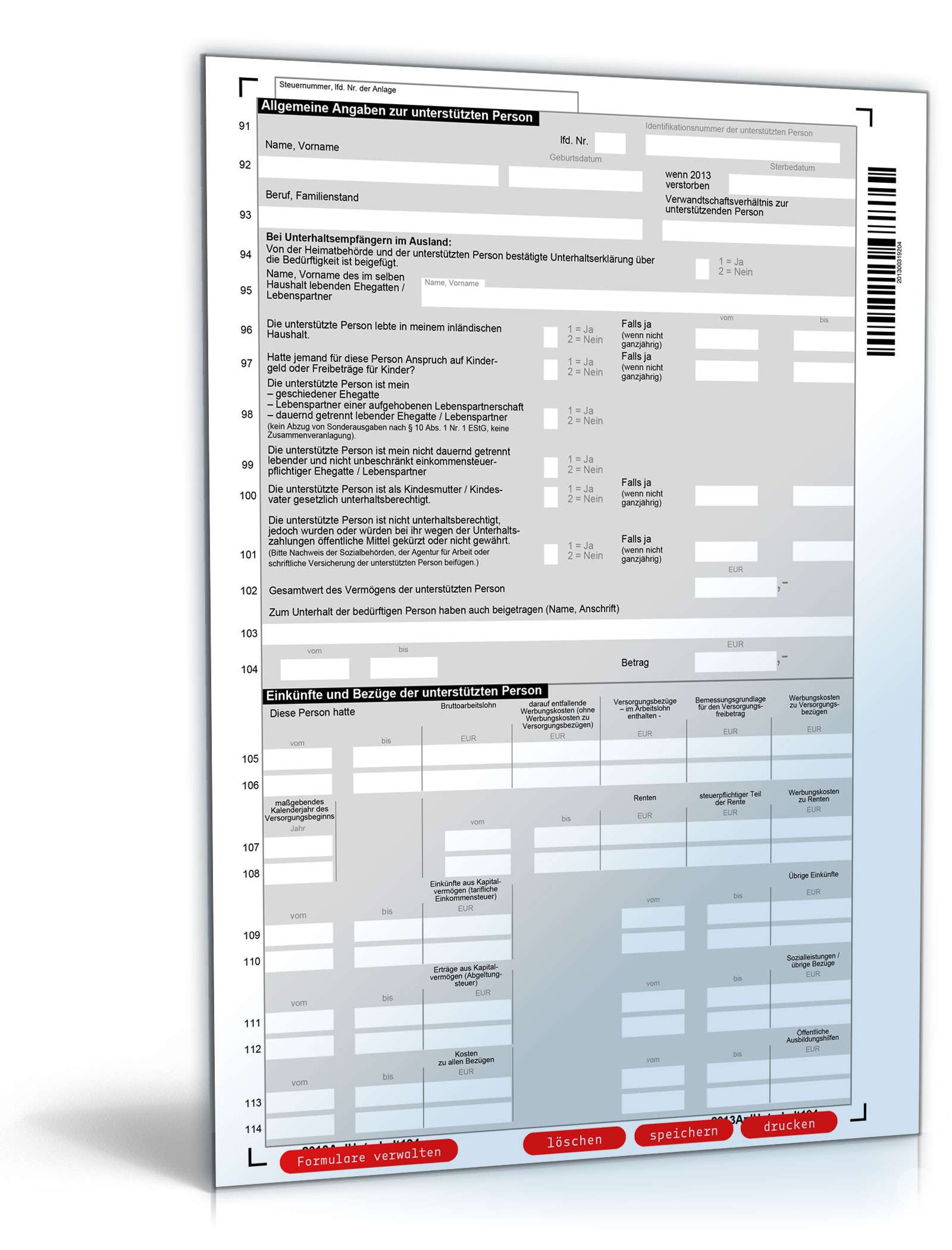 Anlage Unterhalt 2013 PDF. Seite: 4