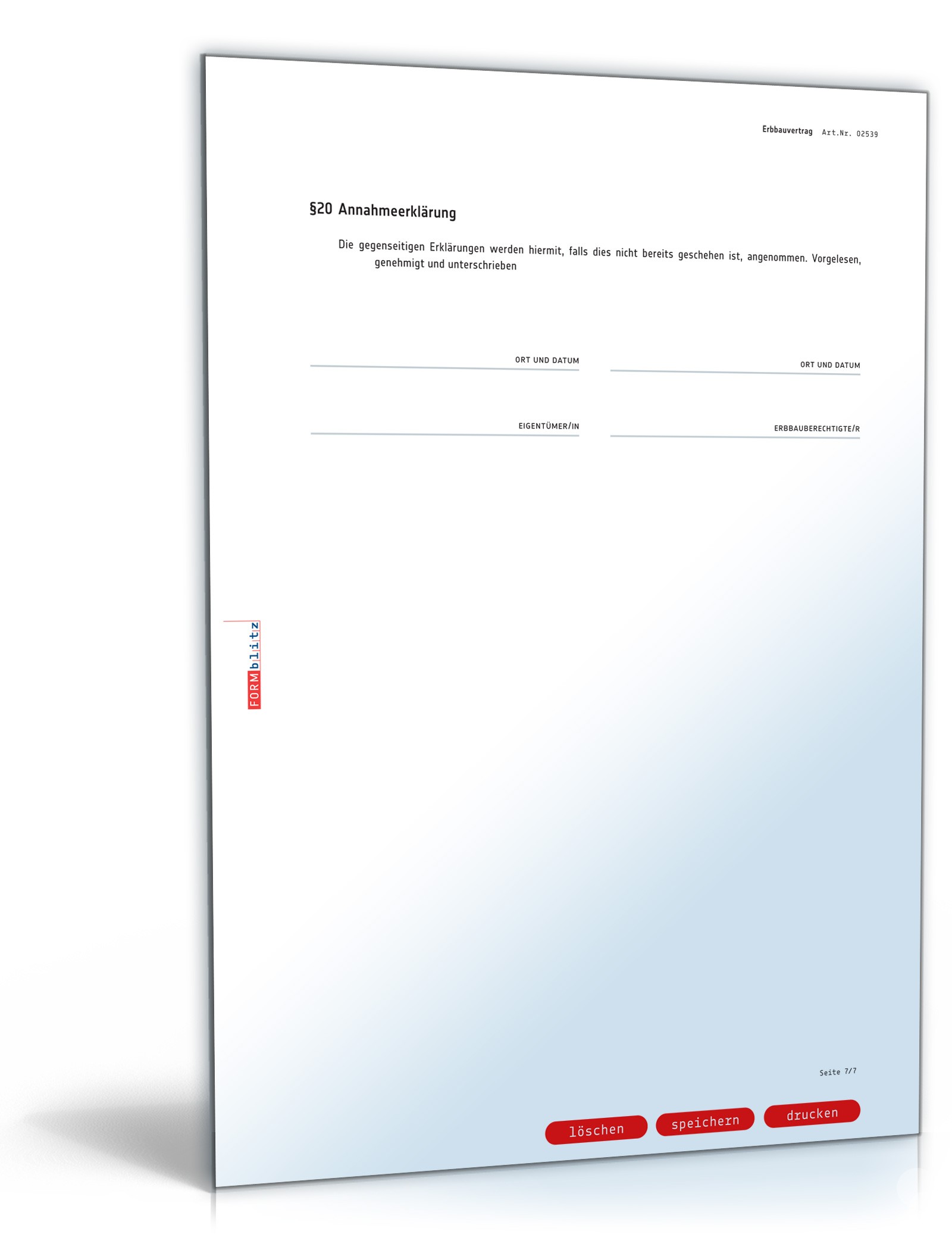 Erbbauvertrag PDF. Seite: 7