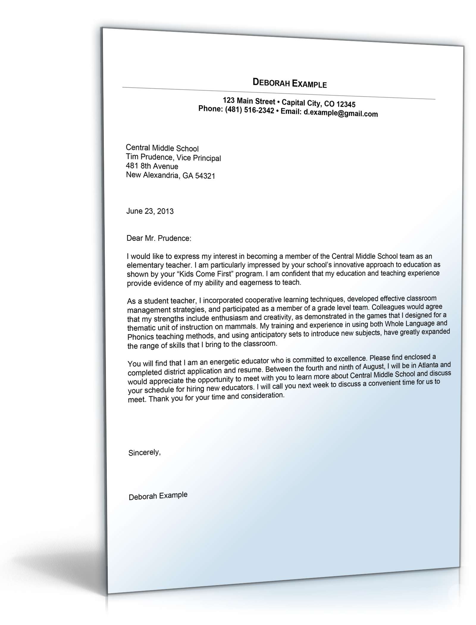 Anschreiben Bewerbung Lehrer Englisch Excel