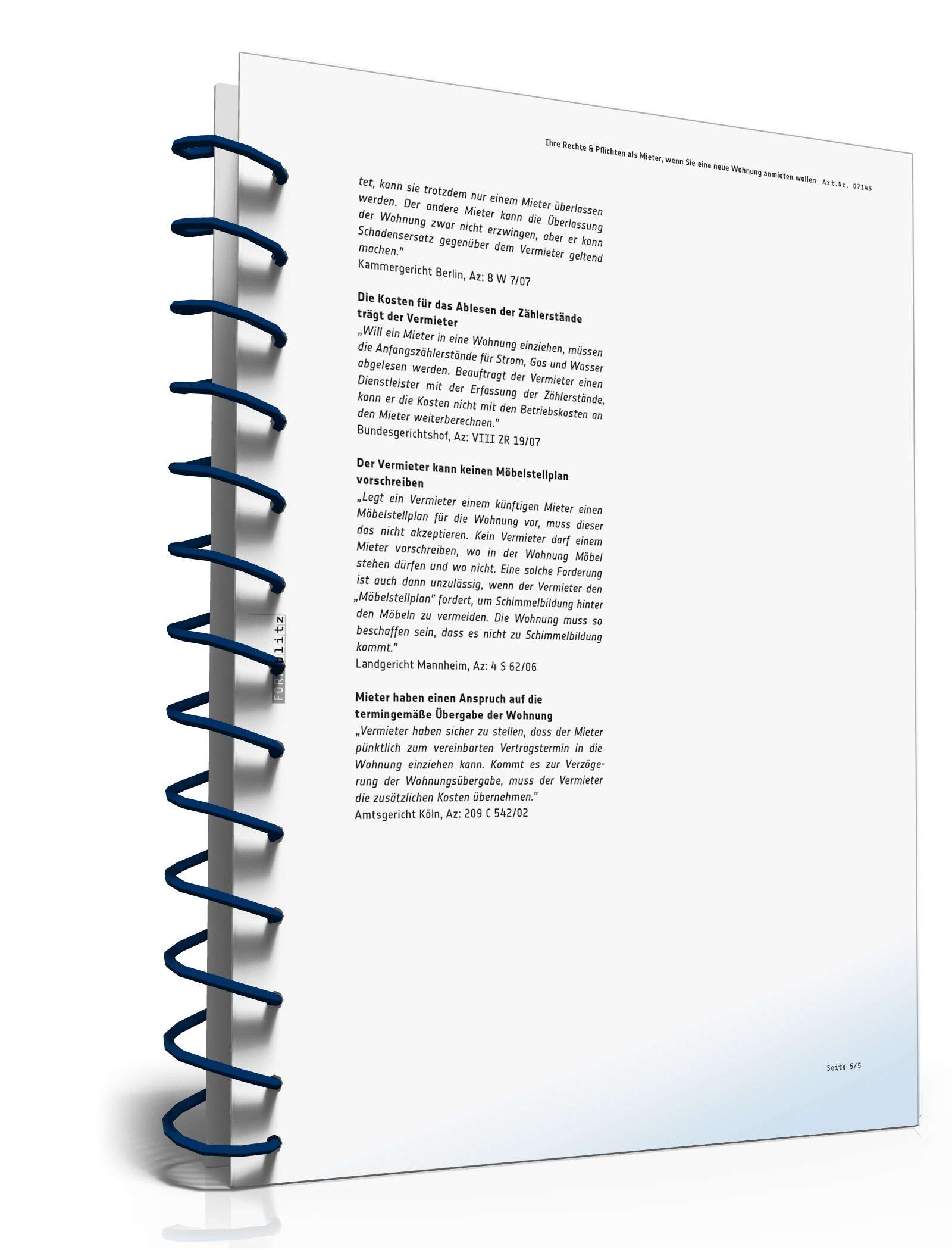 Ratgeber Mietrecht neue Wohnung PDF. Seite: 6