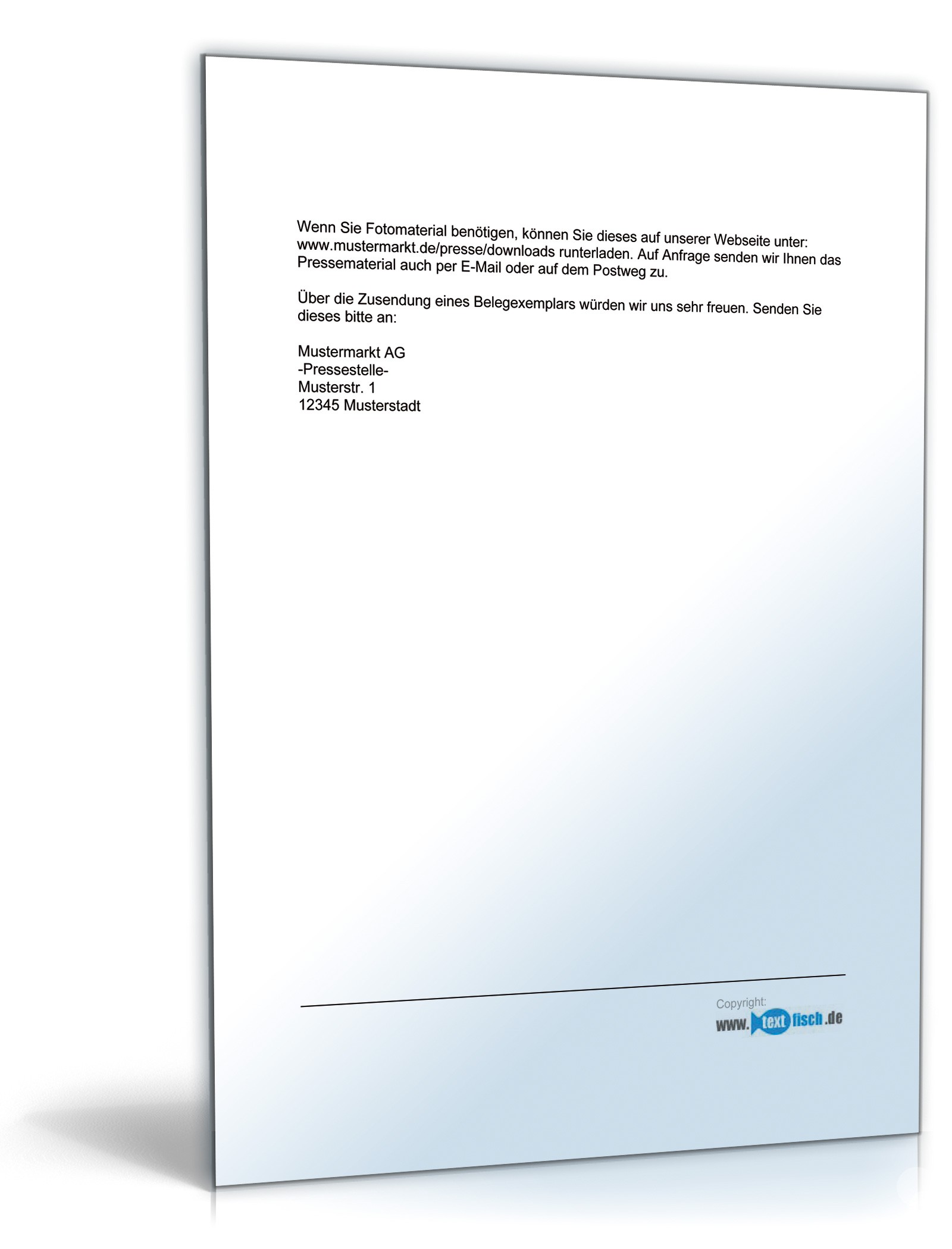 Pressemitteilung über die Eröffnung einer Supermarkt-Filiale PDF. Seite: 2