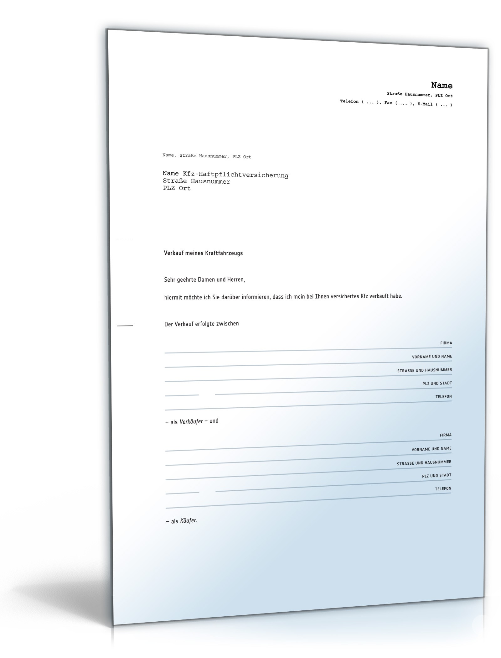 Kaufvertrag Motorrad PDF. Seite: 4