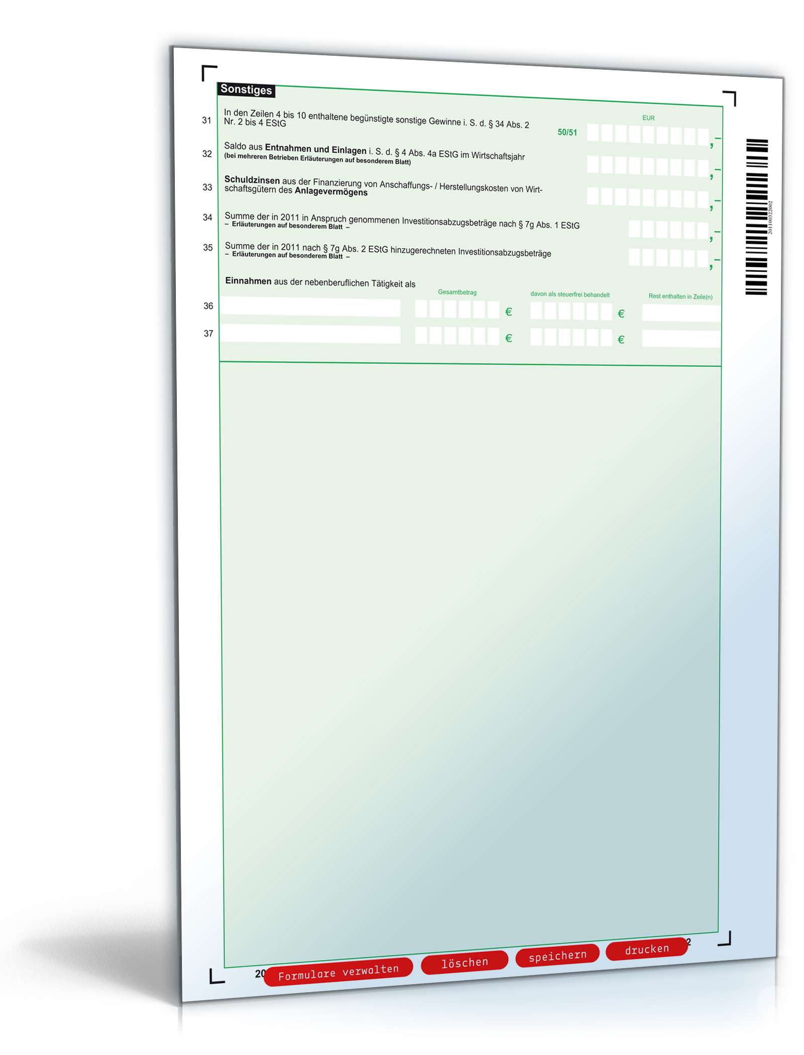 Anlage S 2011 PDF. Seite: 2