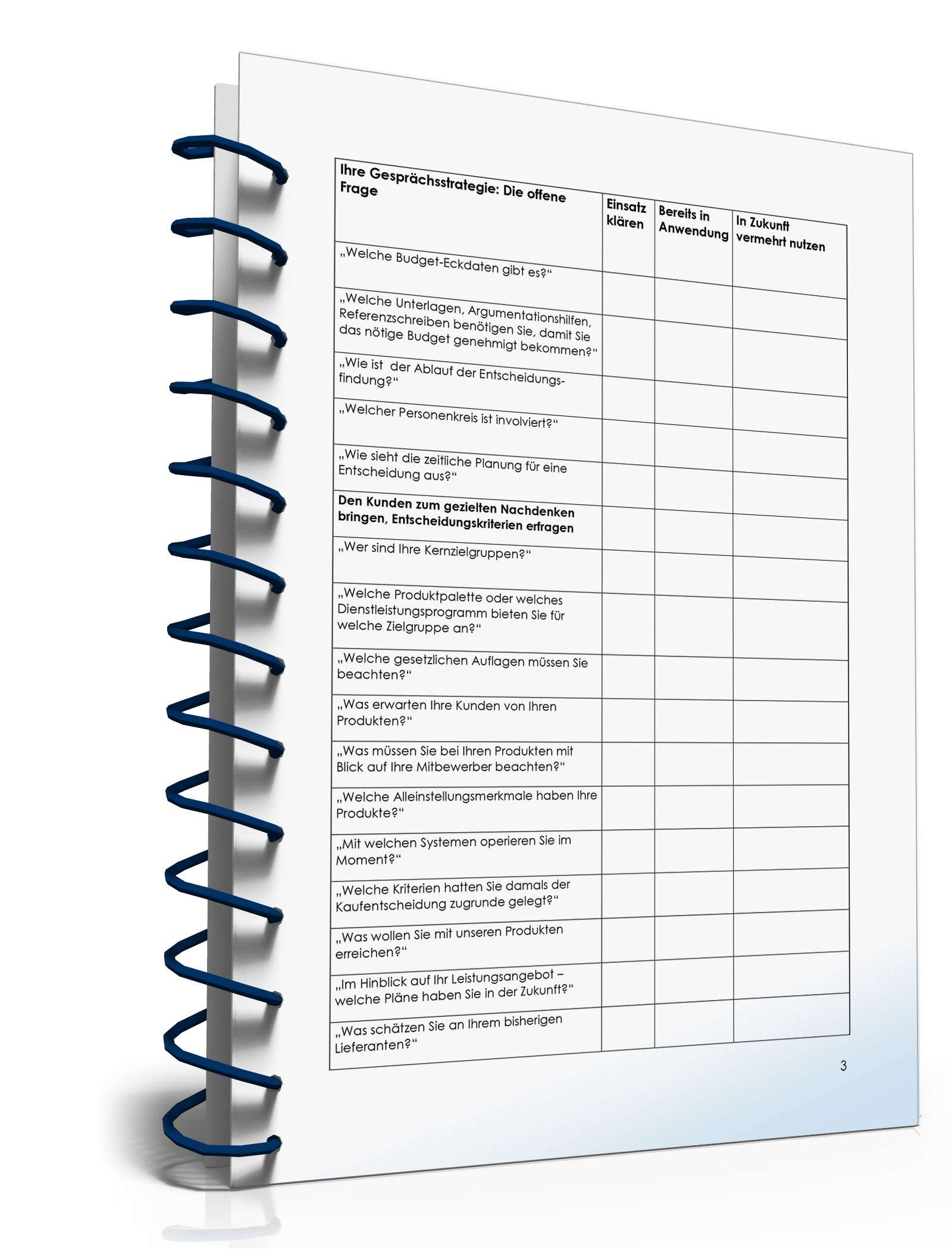 Checkliste Verkaufsgespräche mit Geschäftskunden PDF. Seite: 3